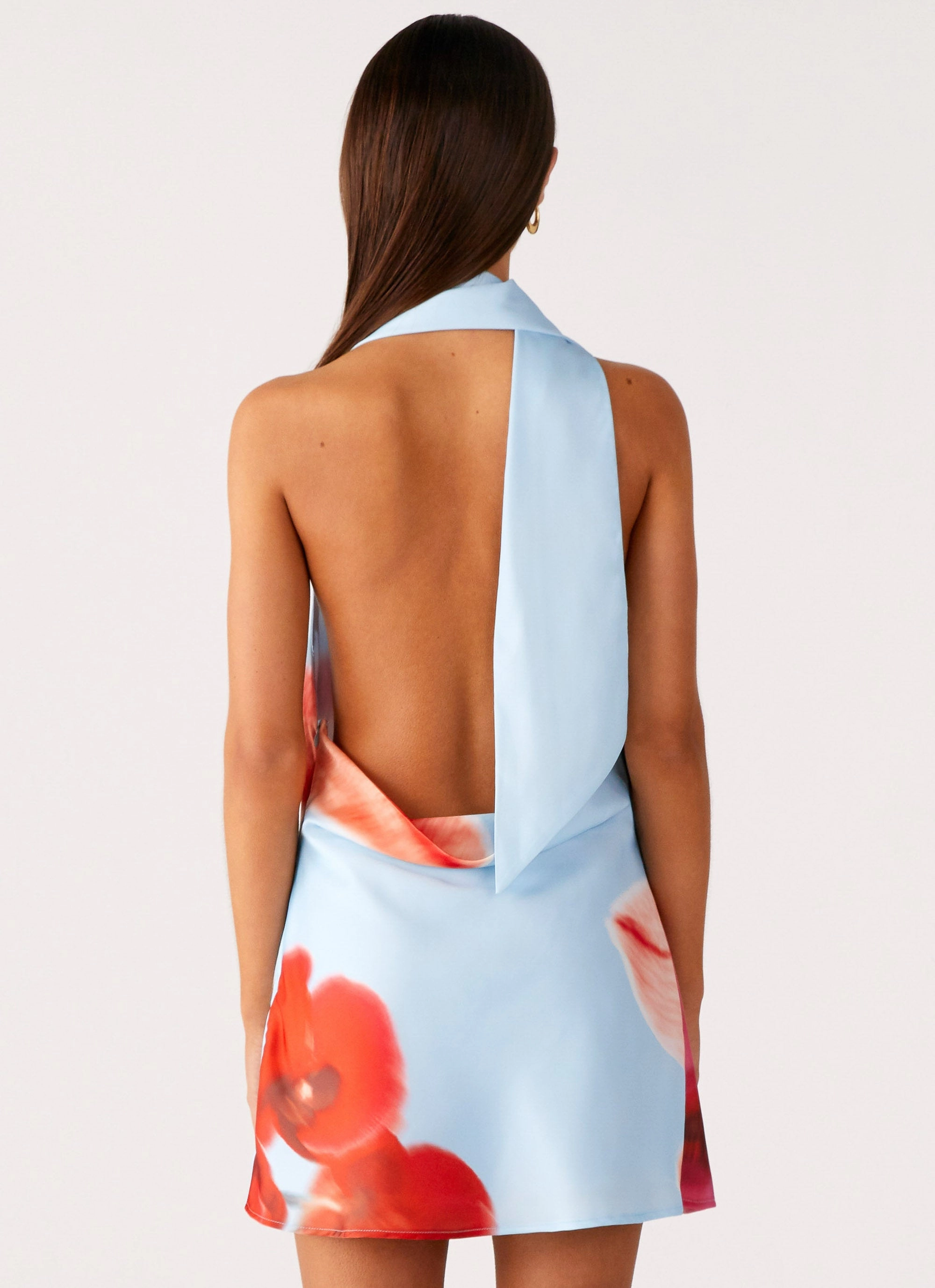 Heidi Mini Dress - Turquoise Bloom Nature Glow Smart Piece