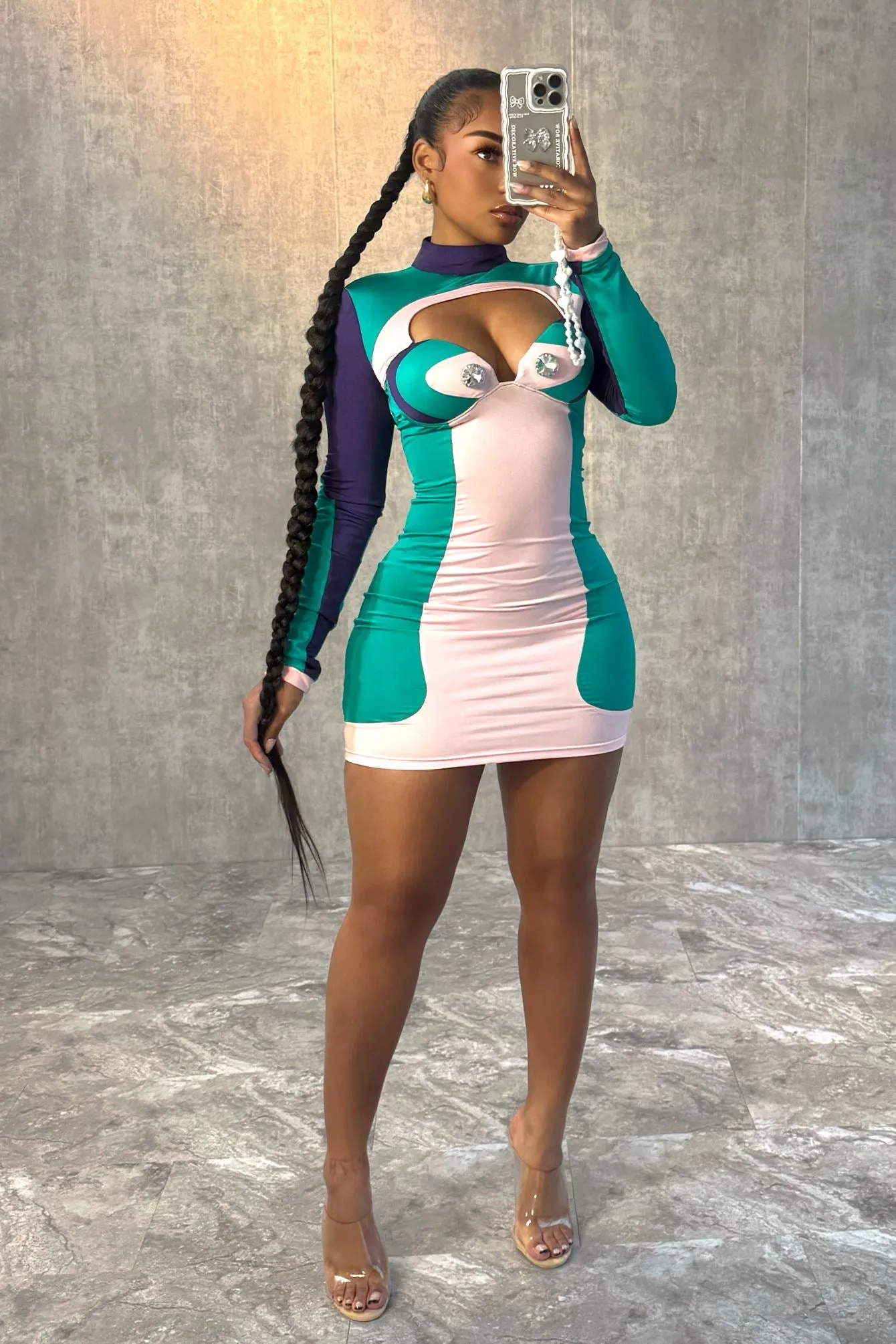 Colorful Mind Long Sleeve Dress City Flow Everyday Movement