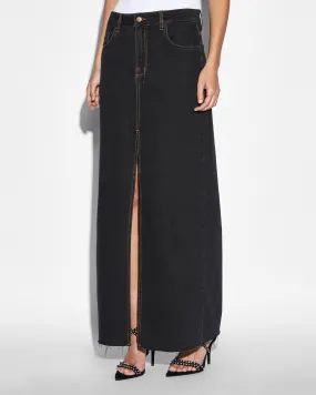 KARA MAXI SKIRT PITCH Subtle Finish