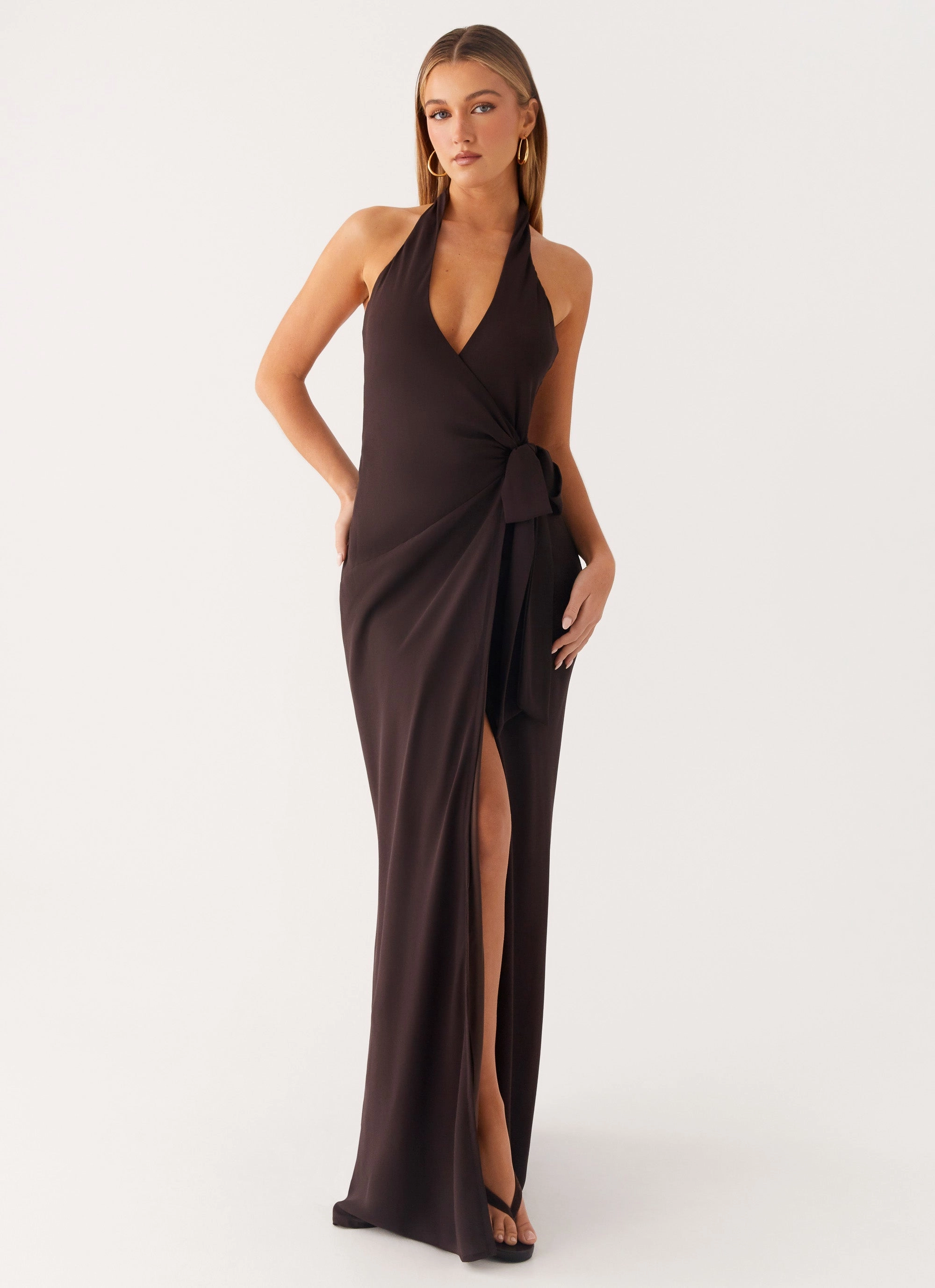 So Chic Maxi Dress - Cool Chocolate Urban Motion Effortless Mood