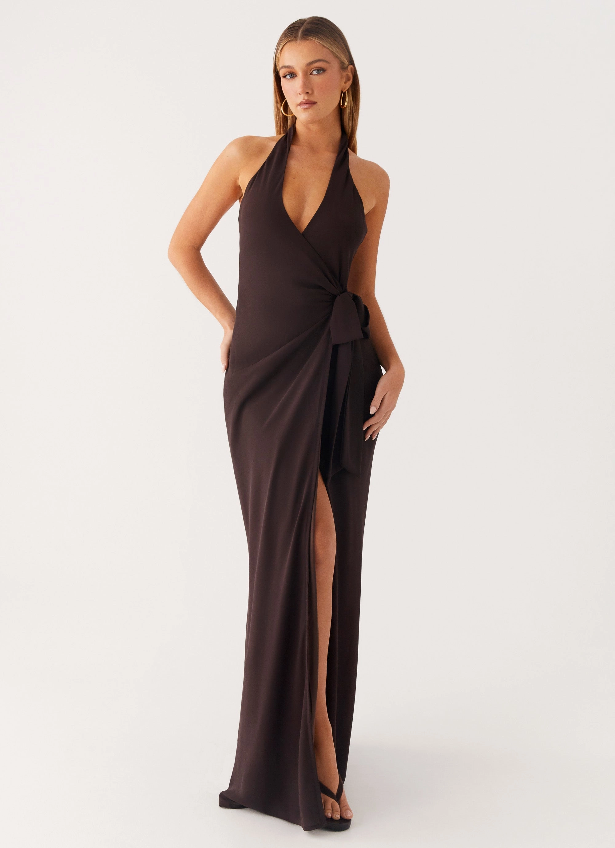 So Chic Maxi Dress - Cool Chocolate Movement Friendly Ready Glow