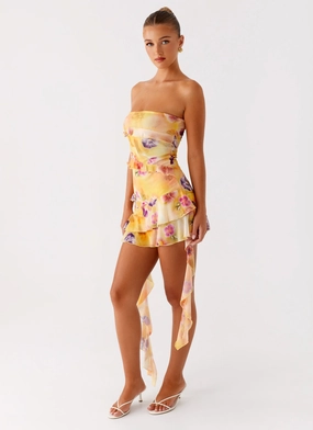Macey Mini Dress - Sunburst Floral Urban Mood Romantic Vibes