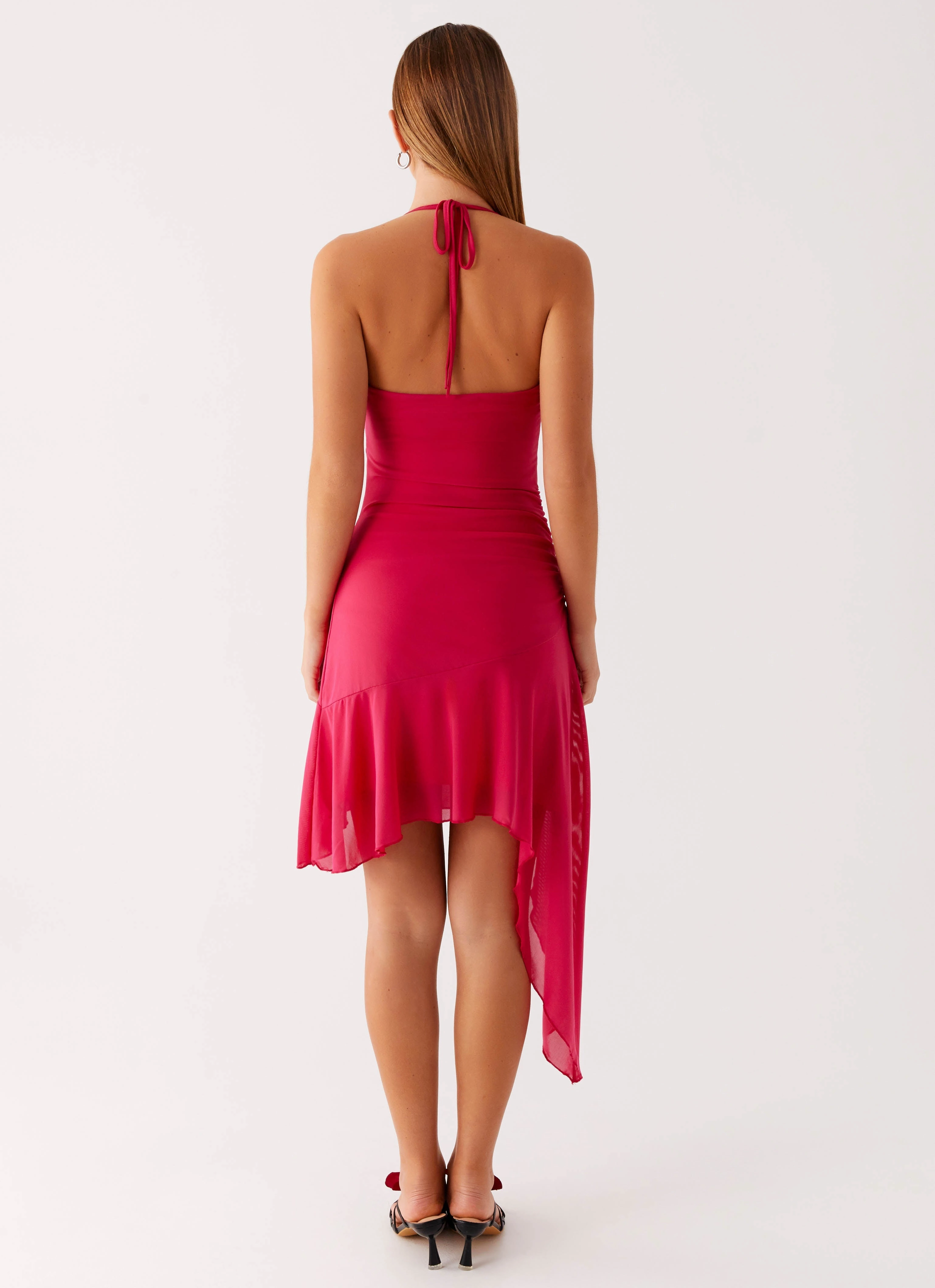 Stylish Comfort Mai Tai Mini Dress - Hot Pink