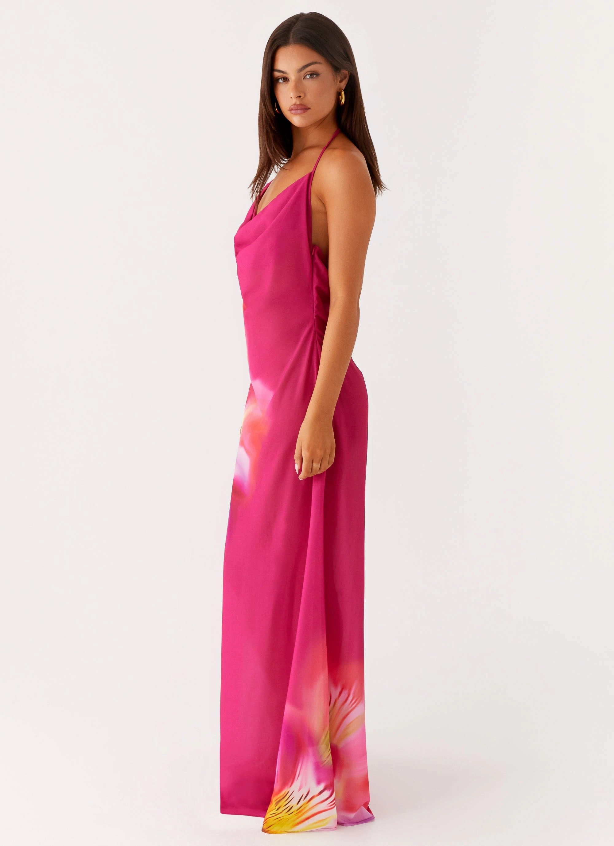 Subtle Flex Everyday Piece Fantasy Maxi Dress - Pink Tropical