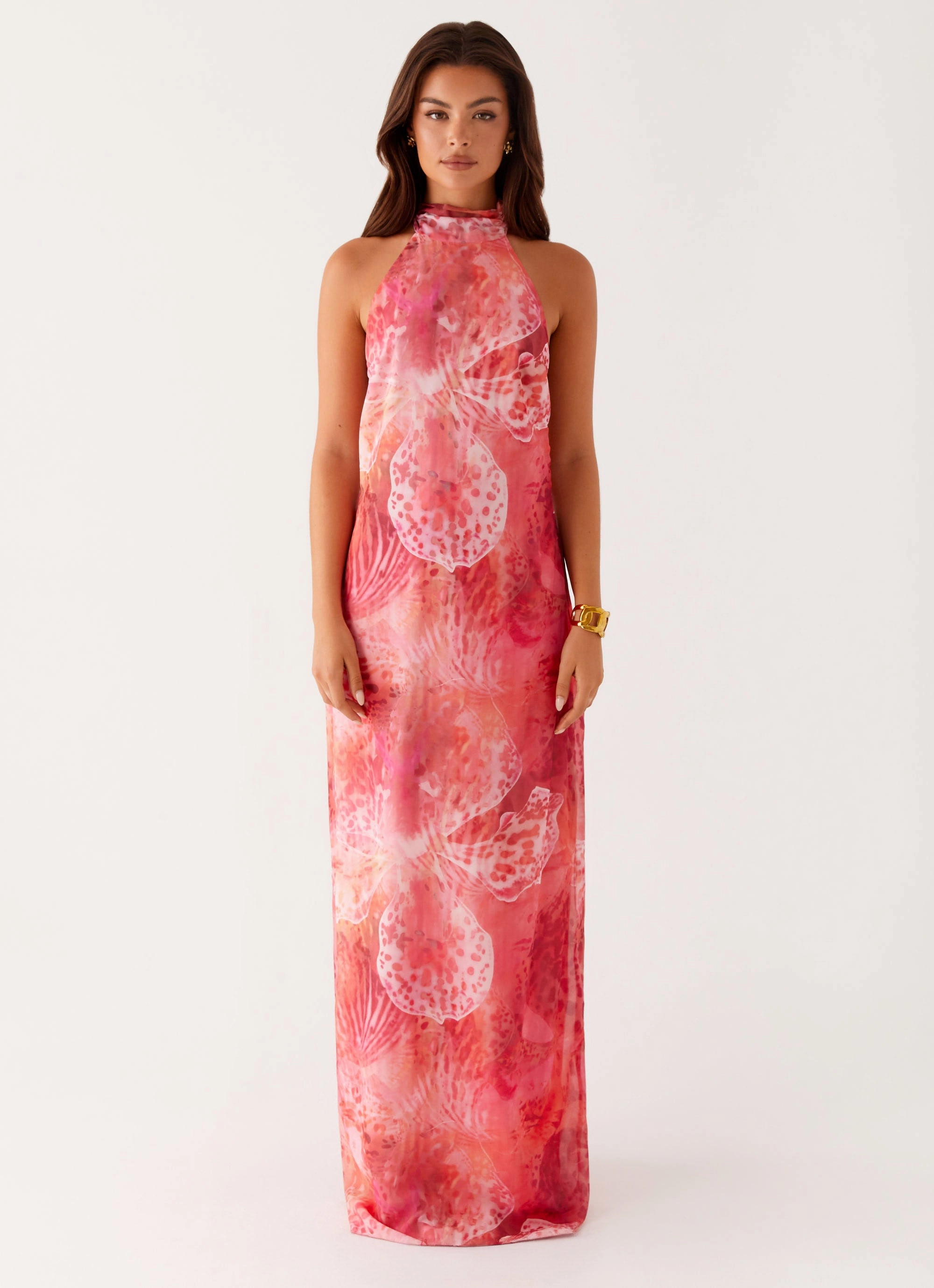 California Maxi Dress - Flamingo Fling Beach Moment