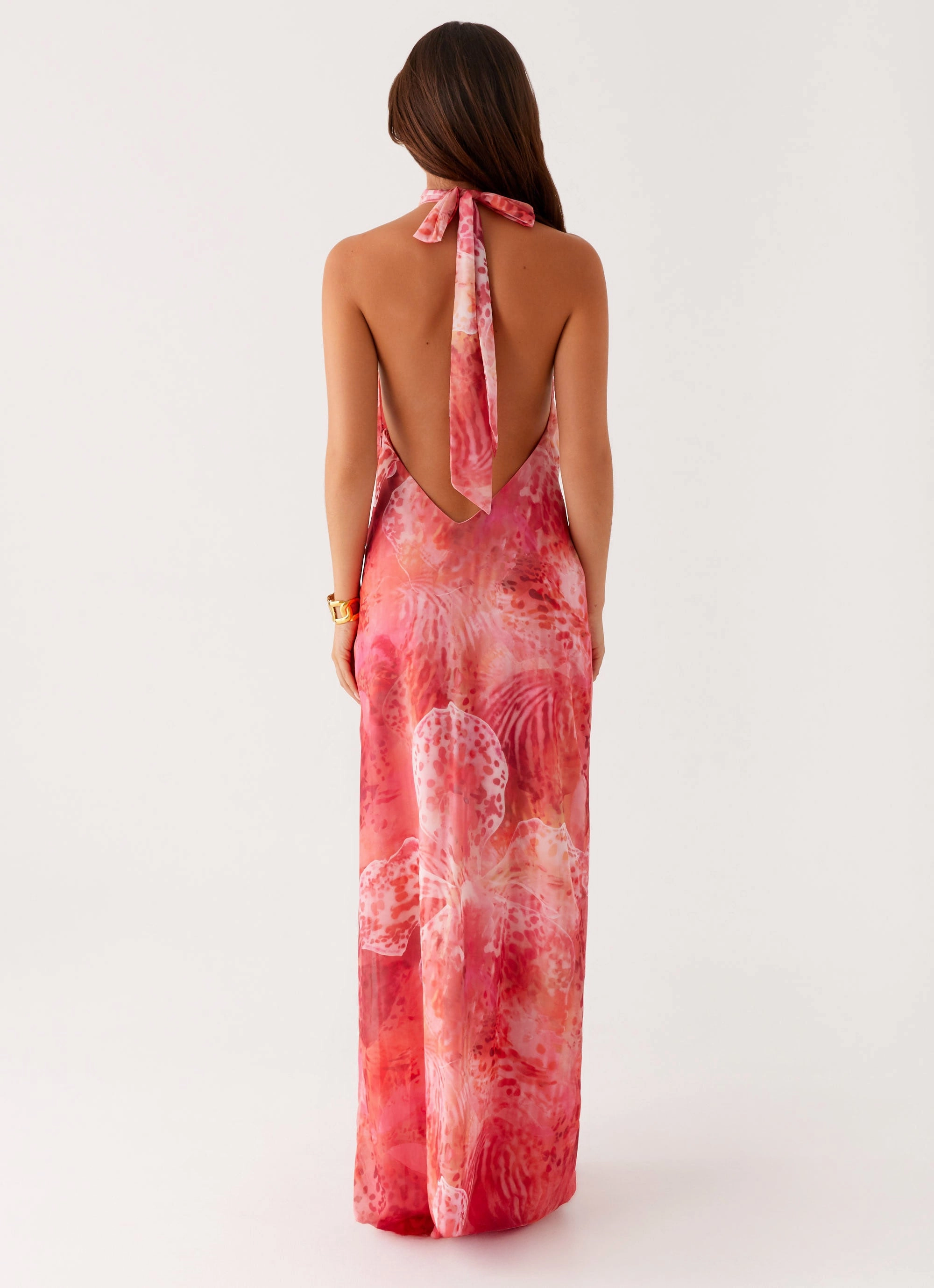 Luxe Mood California Maxi Dress - Flamingo Fling