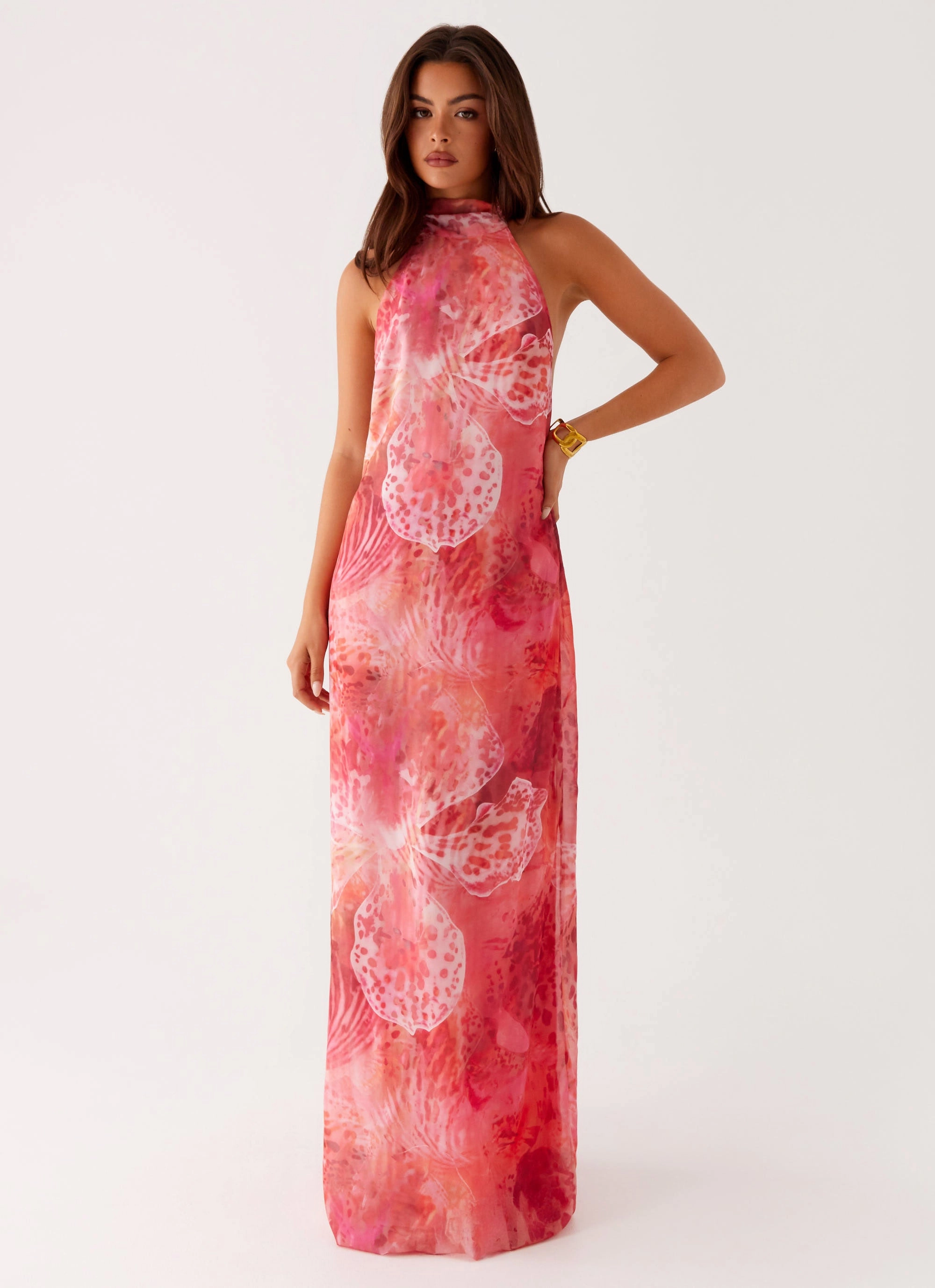 California Maxi Dress - Flamingo Fling Comfort Fit