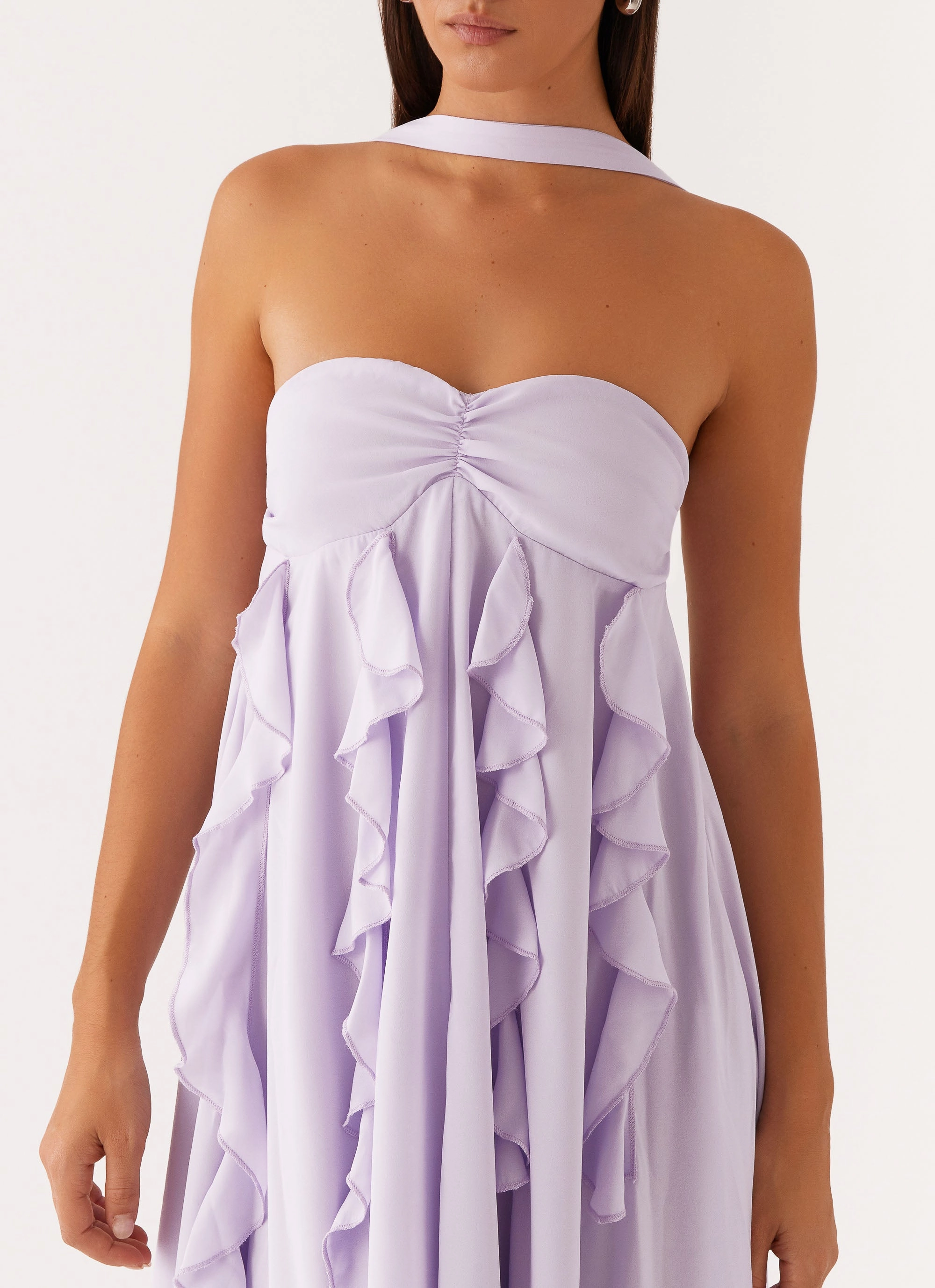 Water-Repellent-Finish Florence Maxi Dress - Lilac