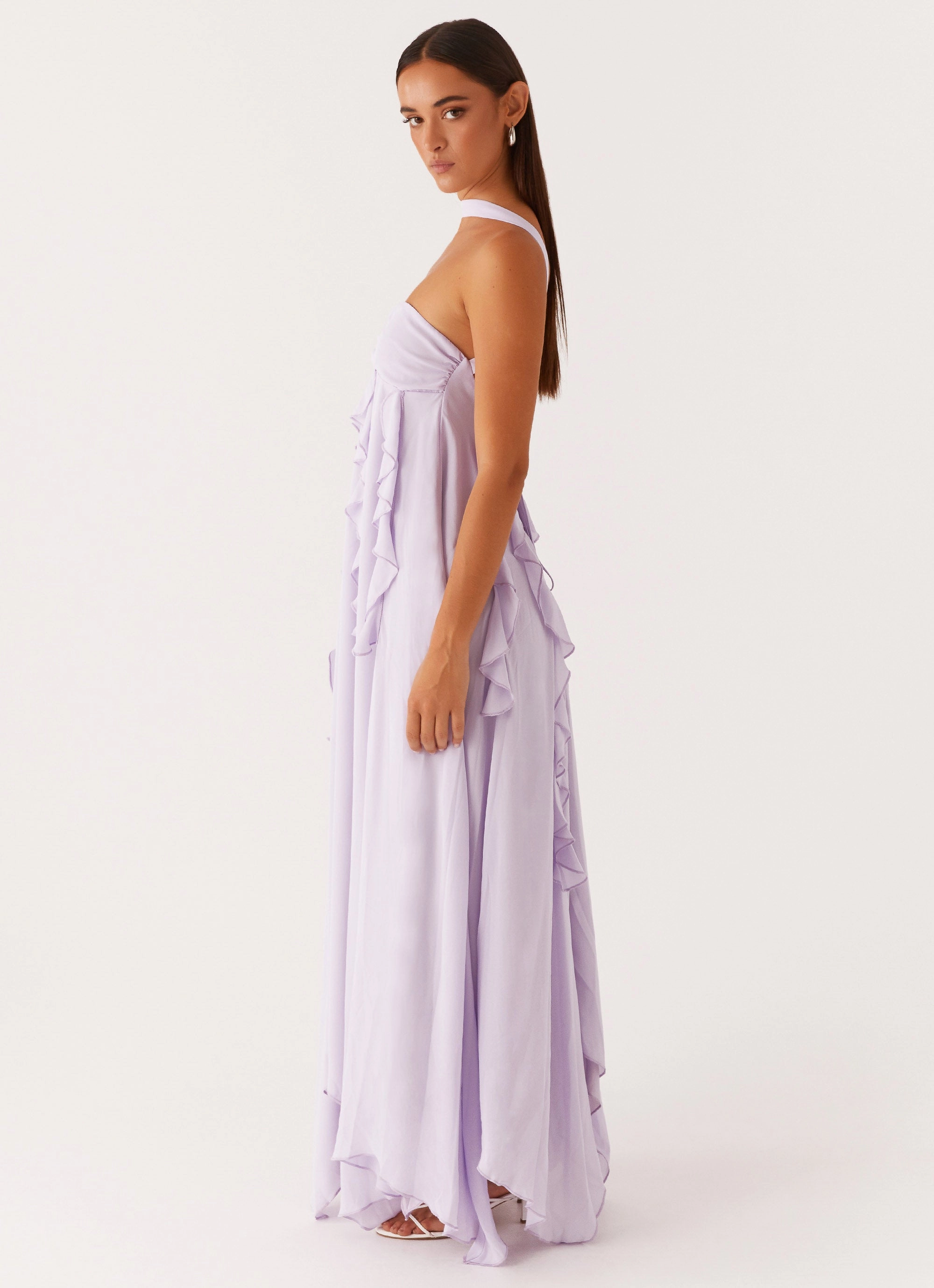 Florence Maxi Dress - Lilac Night Style Trend Texture