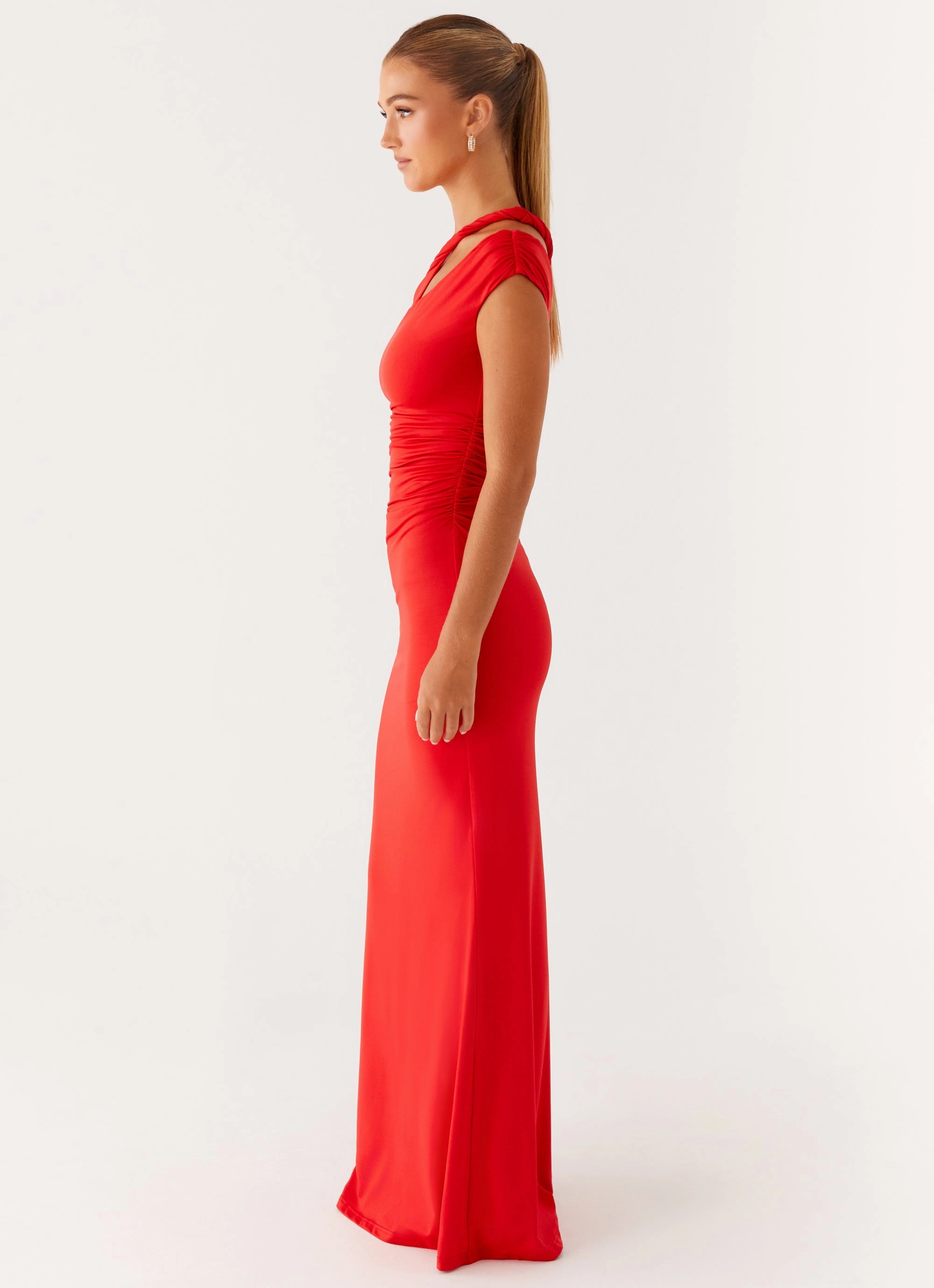 Comfy Fit Wear Mature Glam Lopez Maxi Dress - Tangerine