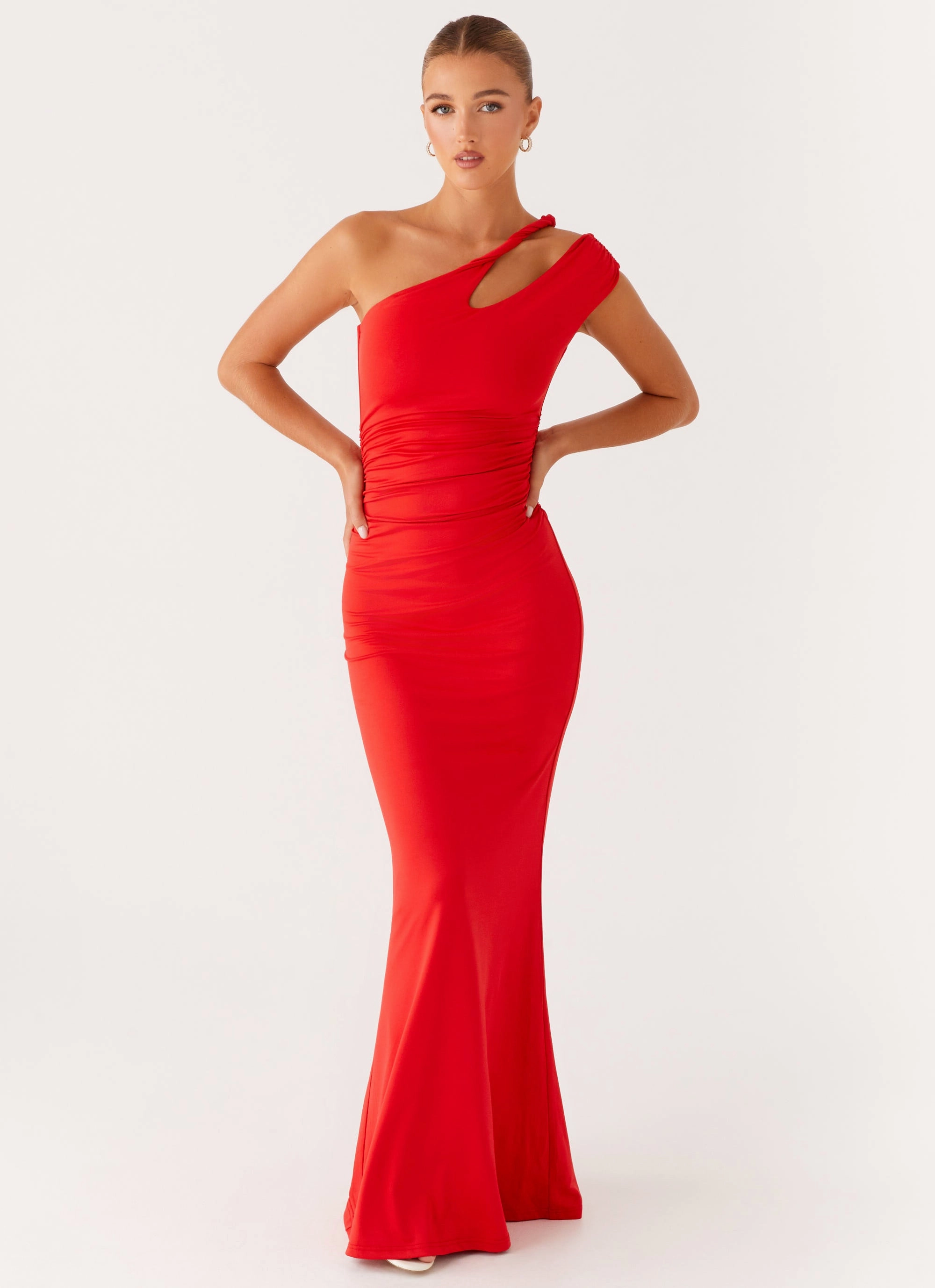 Lopez Maxi Dress - Tangerine Trend Detail