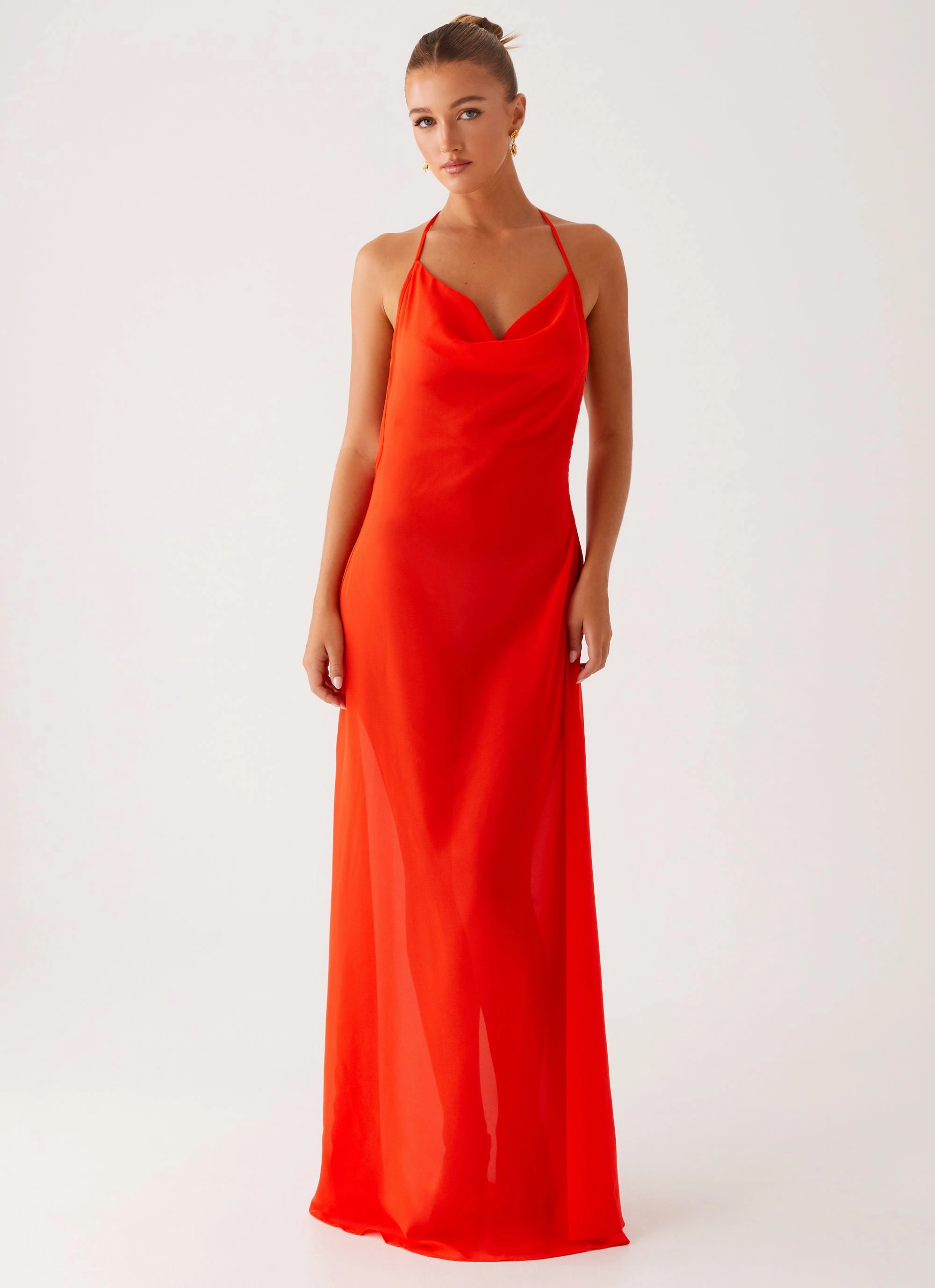 Fantasy Maxi Dress - Orange Light Motion Unisex Option