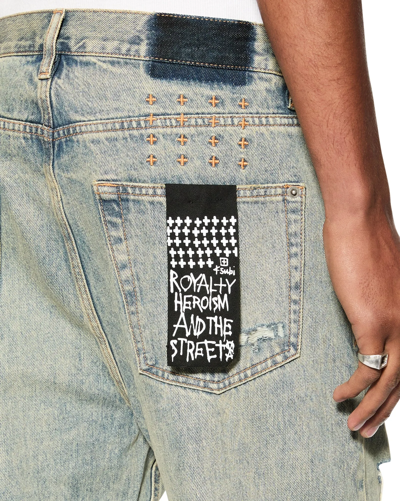 ANTI K STAGELIGHT TRASHED Relax Fit Colorfast Denim