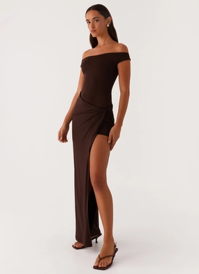 Summer Wardrobe Amerie Maxi Dress - Chocolate