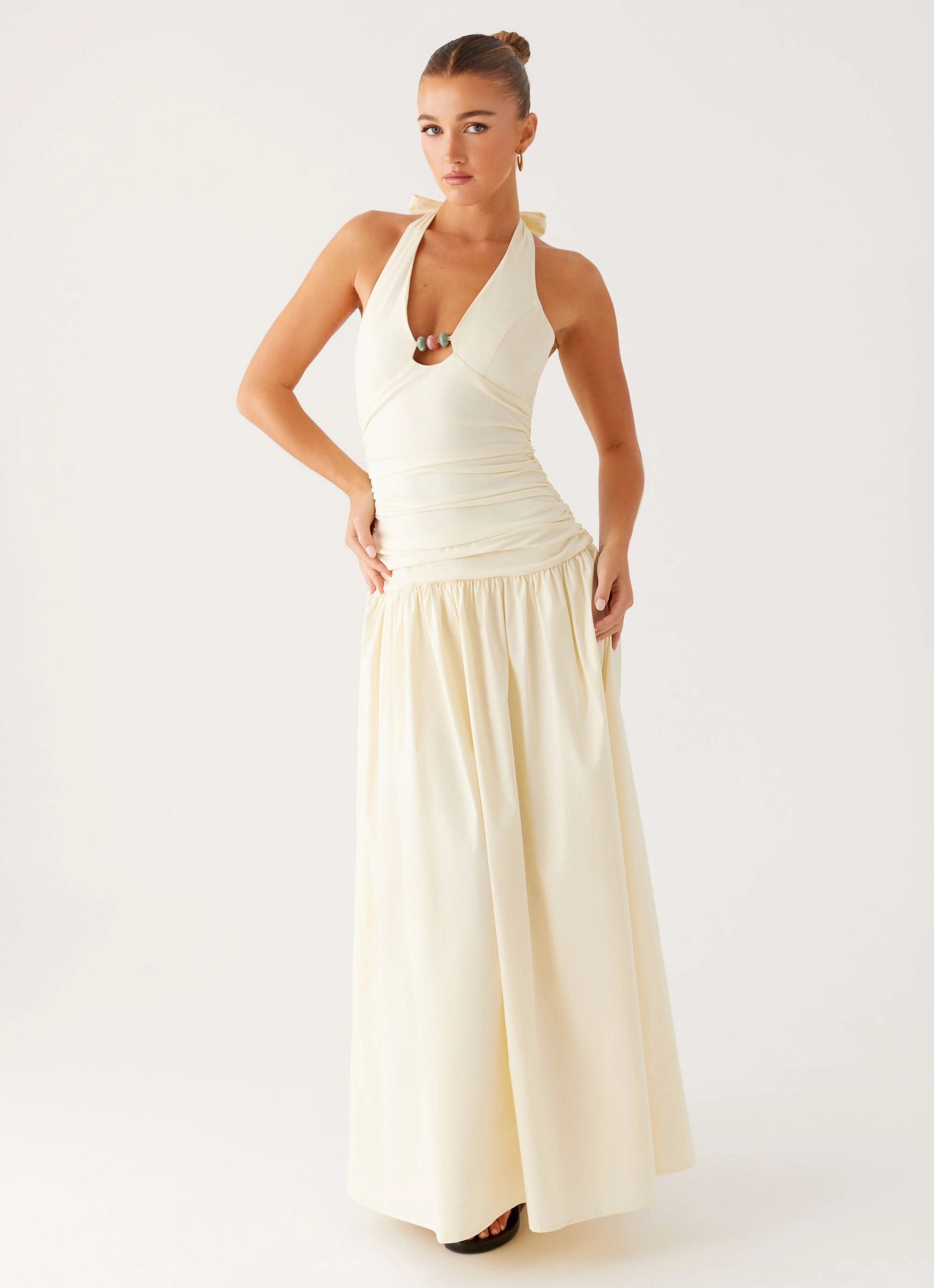 Val Maxi Dress - Lemon Comfy Yet Stylish Relaxed Layer
