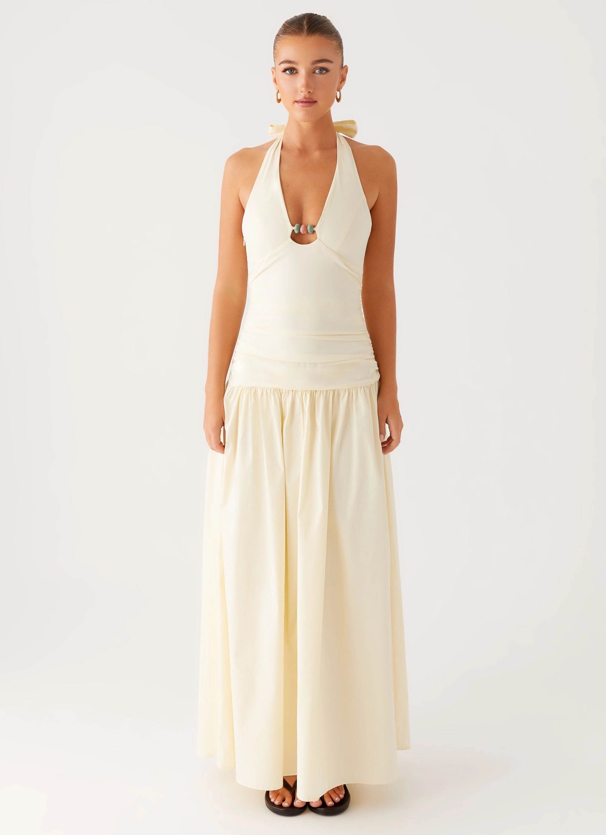 Statement Mood Val Maxi Dress - Lemon