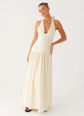 Mood Layer Val Maxi Dress - Lemon