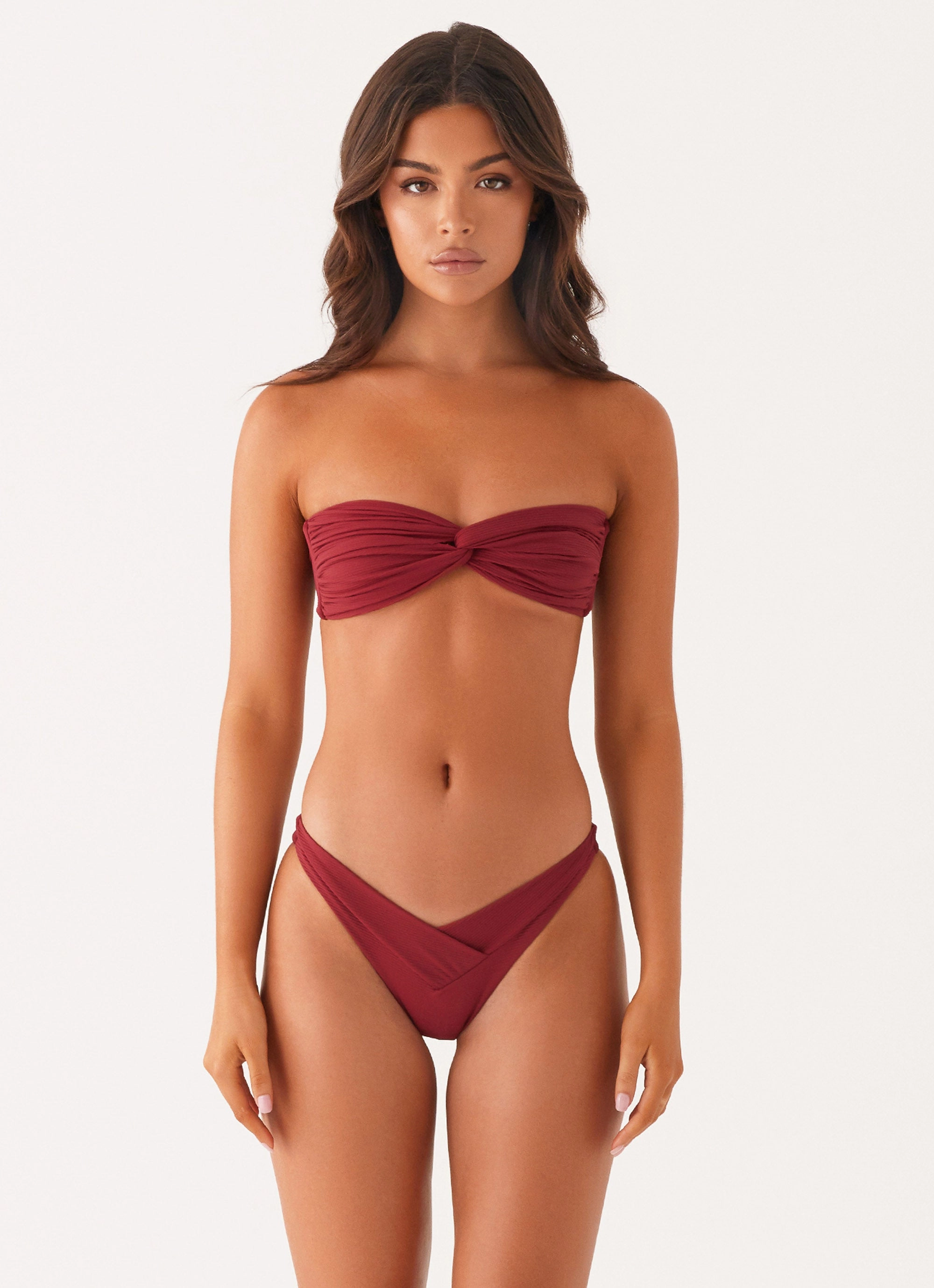 Pool Fun Delta Bikini Bottoms - Mulberry