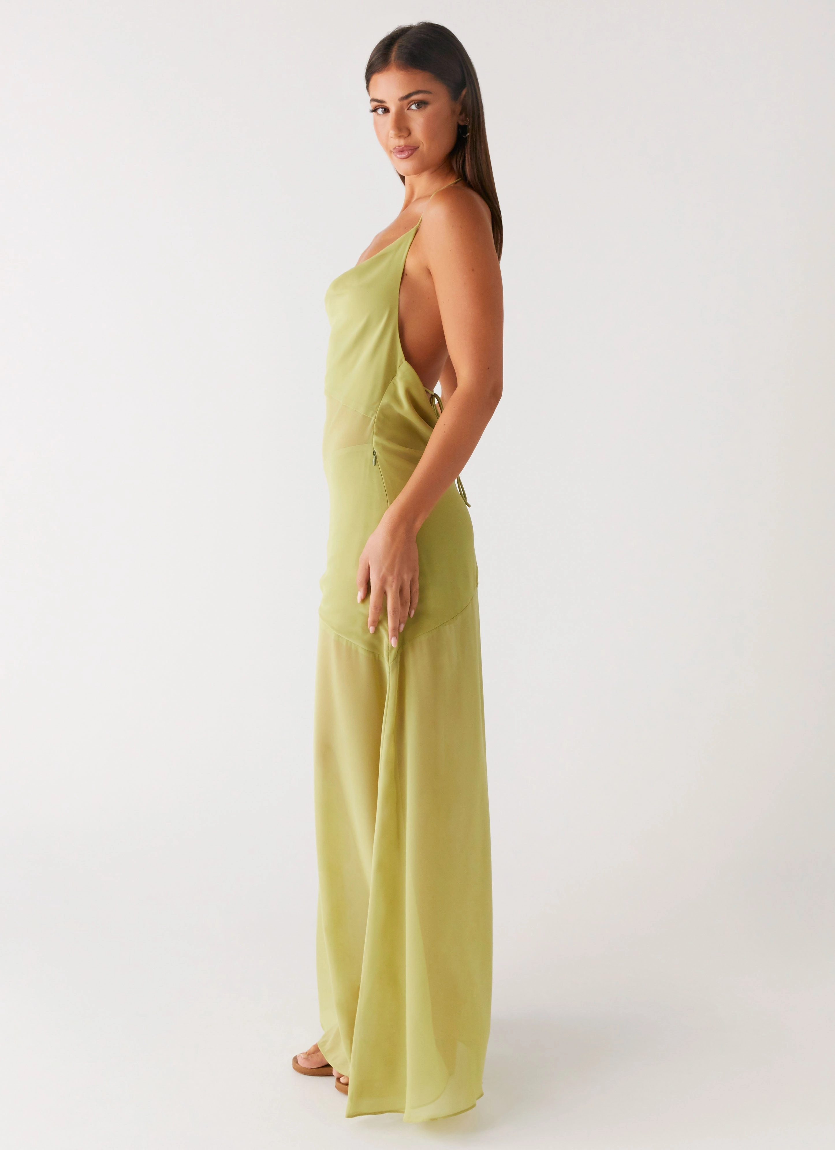 Layer Light Samoa Maxi Dress - Lime