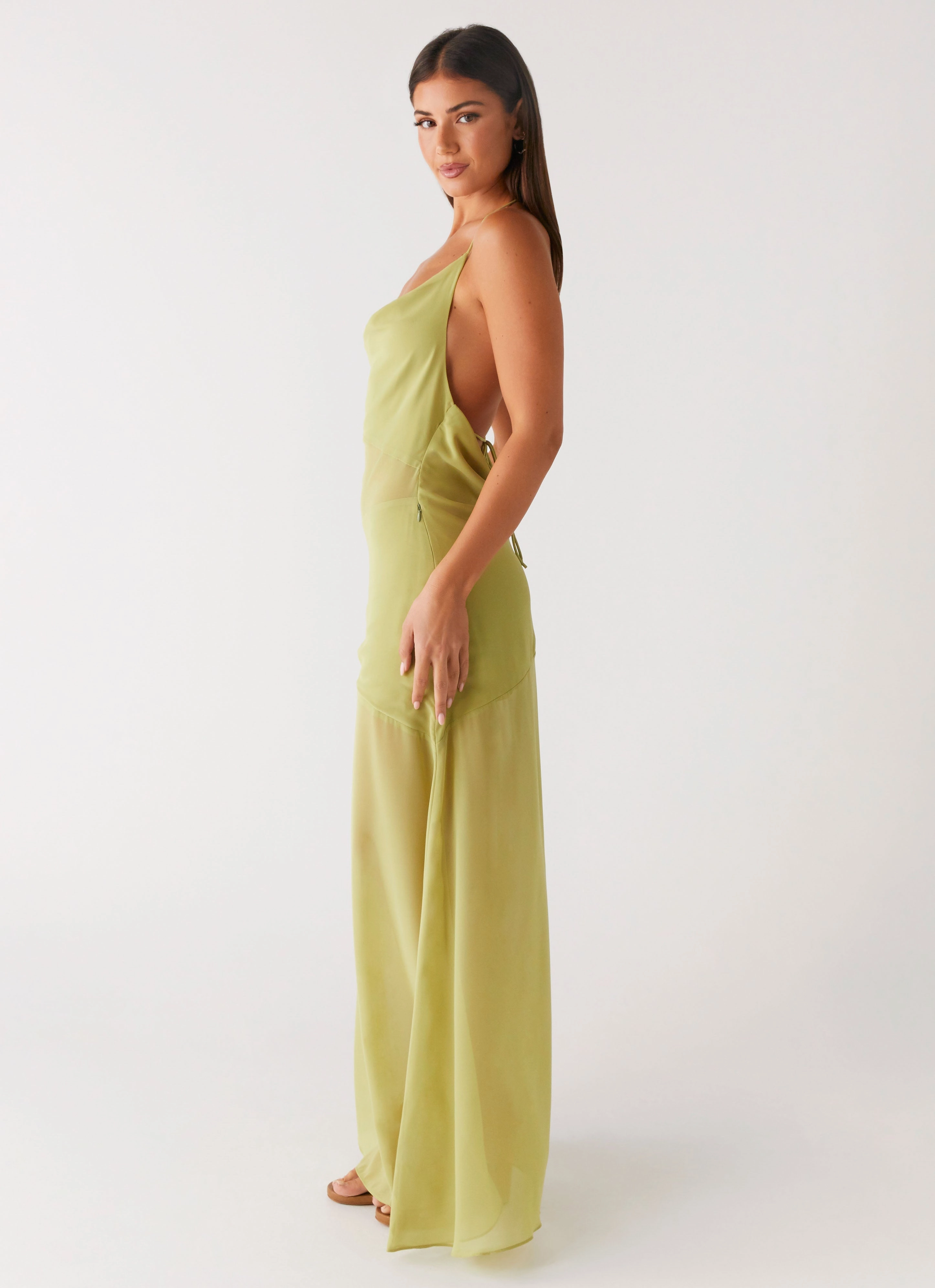 Samoa Maxi Dress - Lime Bold Touches