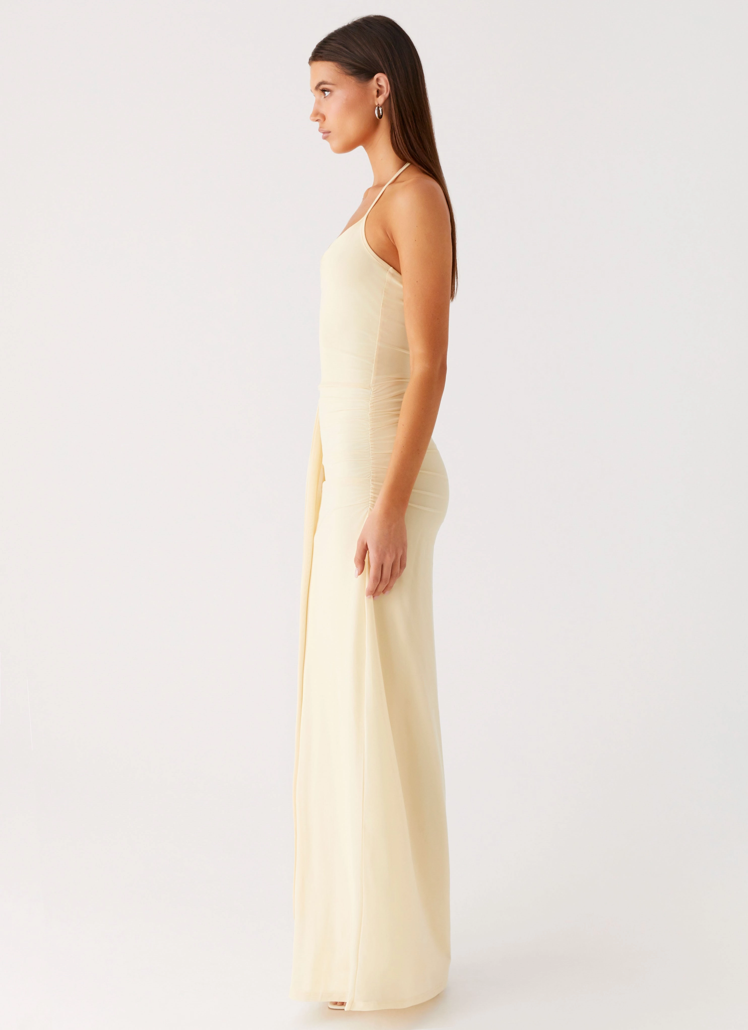 Signal Halter Maxi Dress - Sunny Yellow Urban Spirit