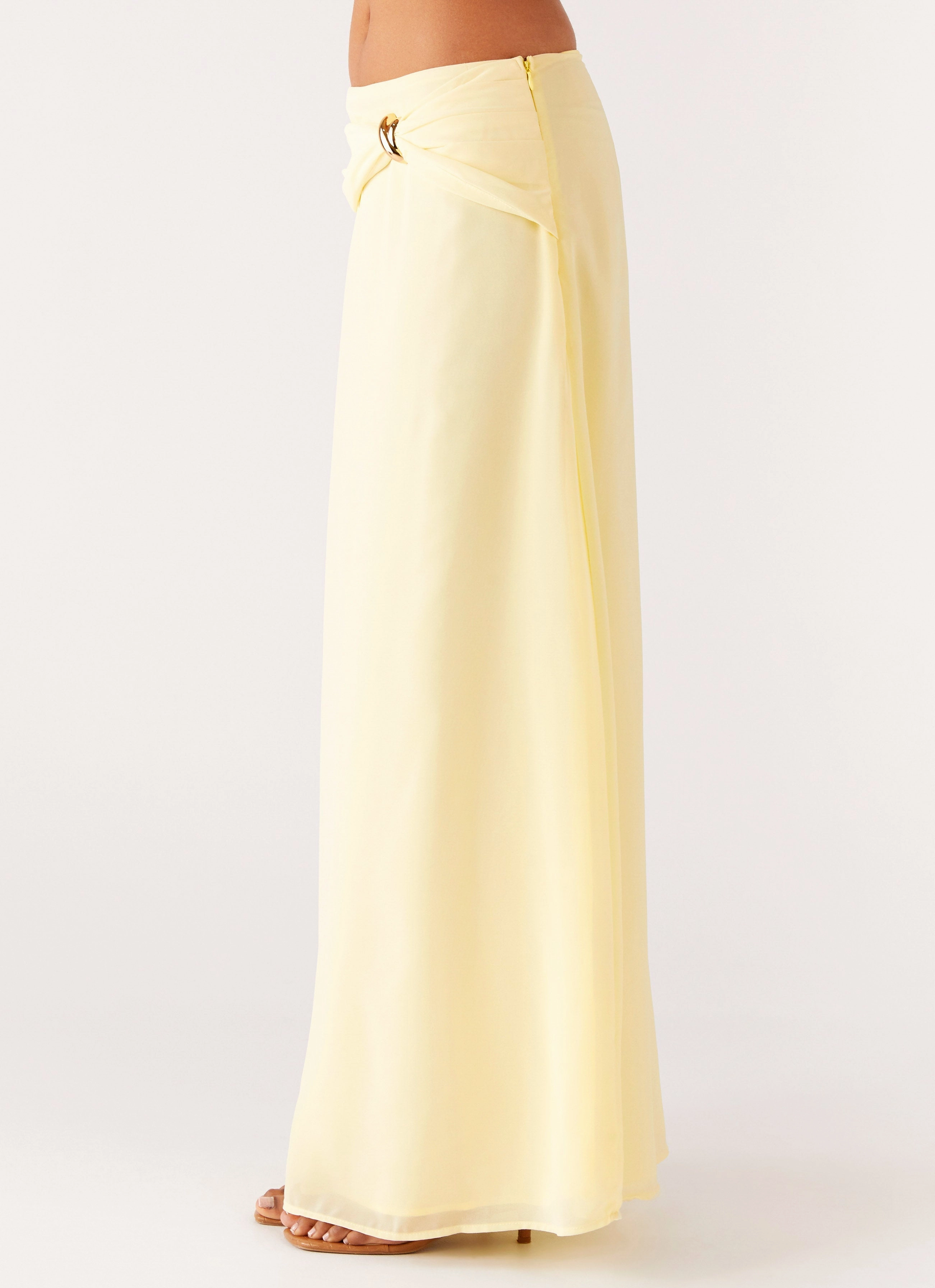 Department Store Style Cozy Edge Anuhea Maxi Skirt - Yellow