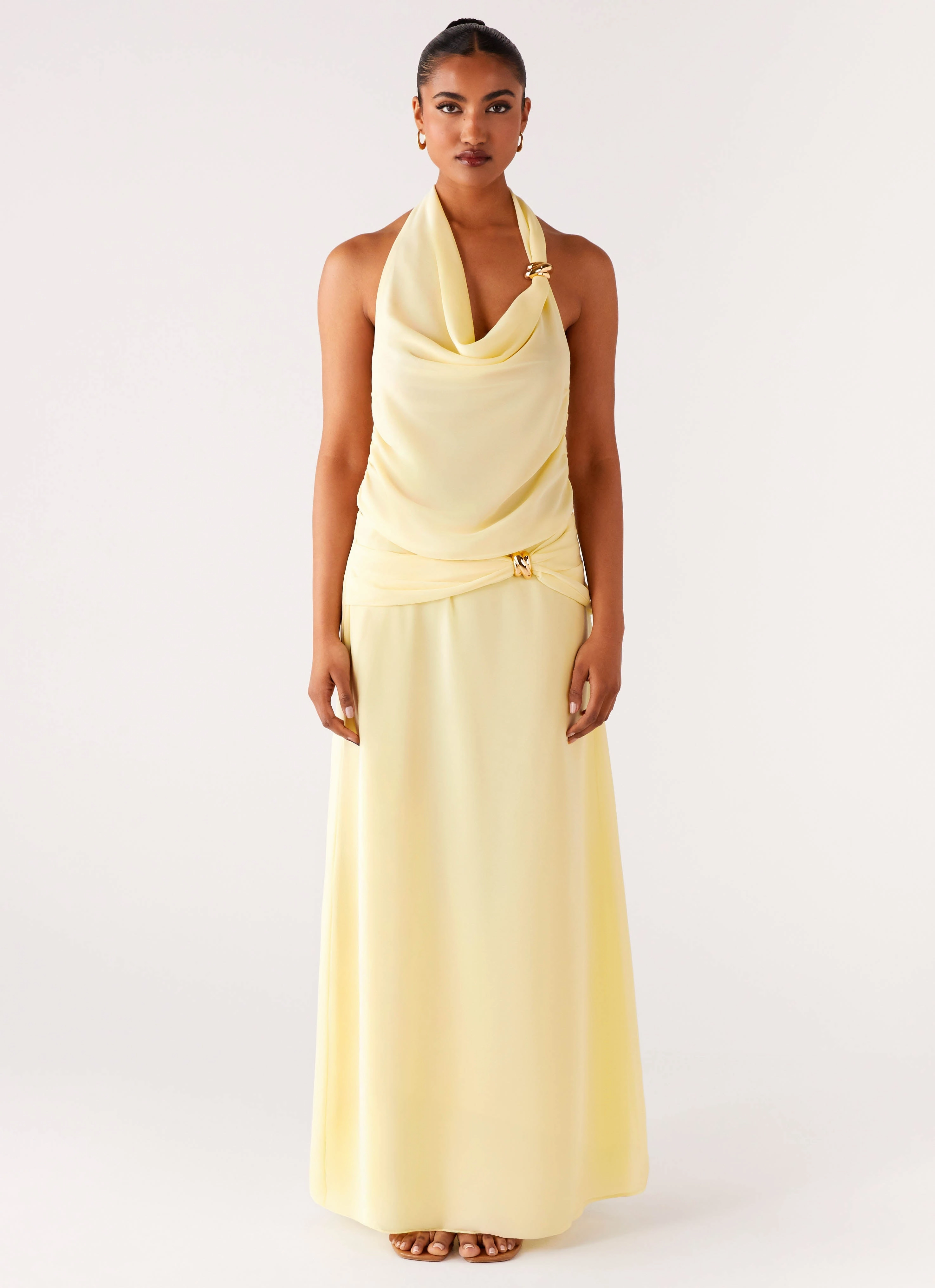 Anuhea Maxi Skirt - Yellow stain guard