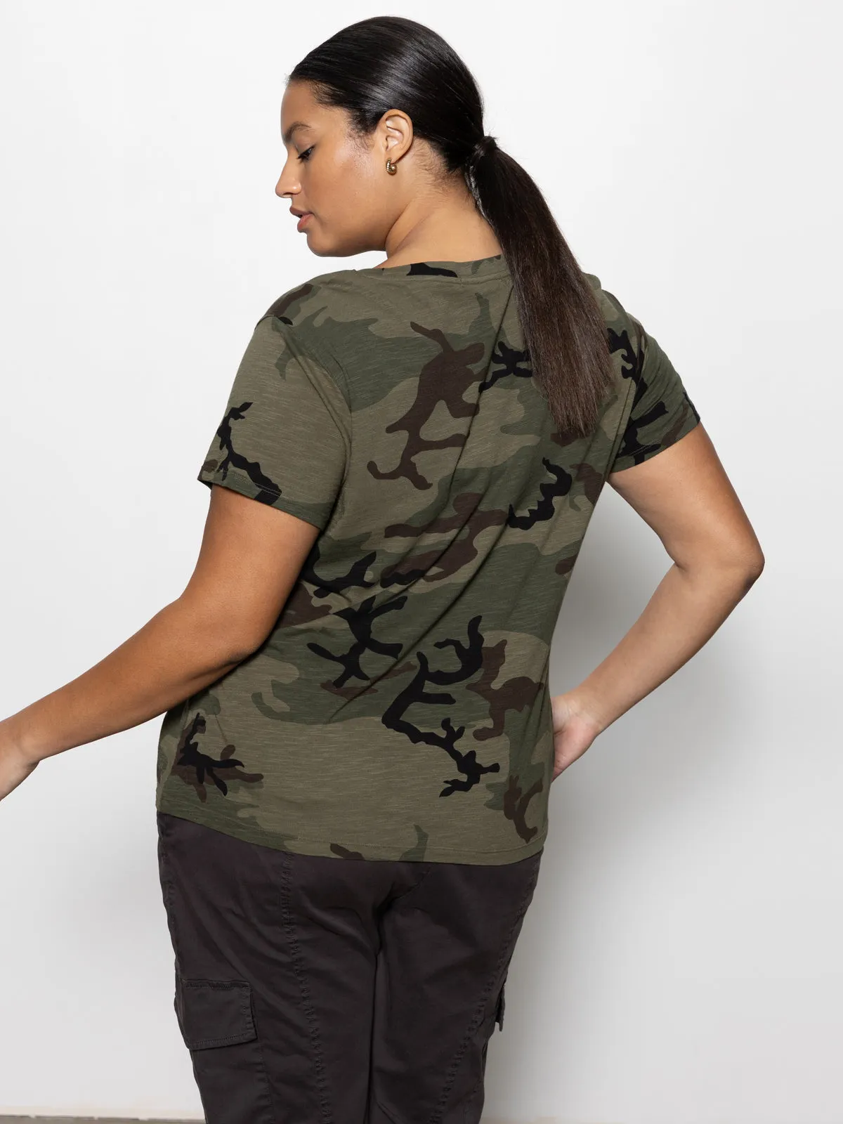 Loose Blouse The Perfect Tee Hiker Camo Extended Sizing