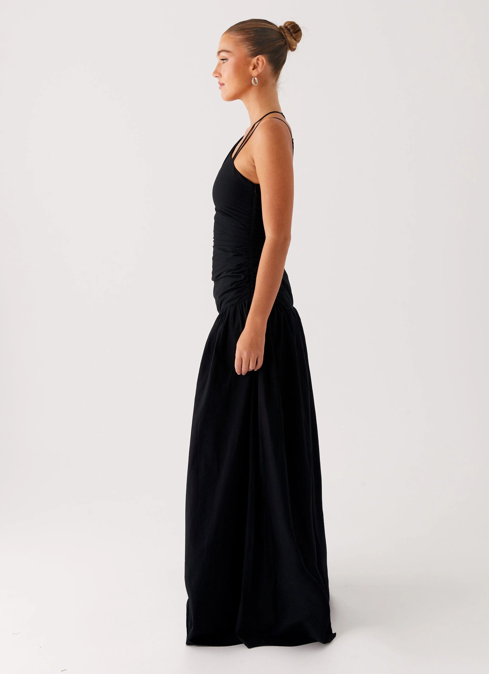 Elegant Mature Cortez Maxi Dress - Black