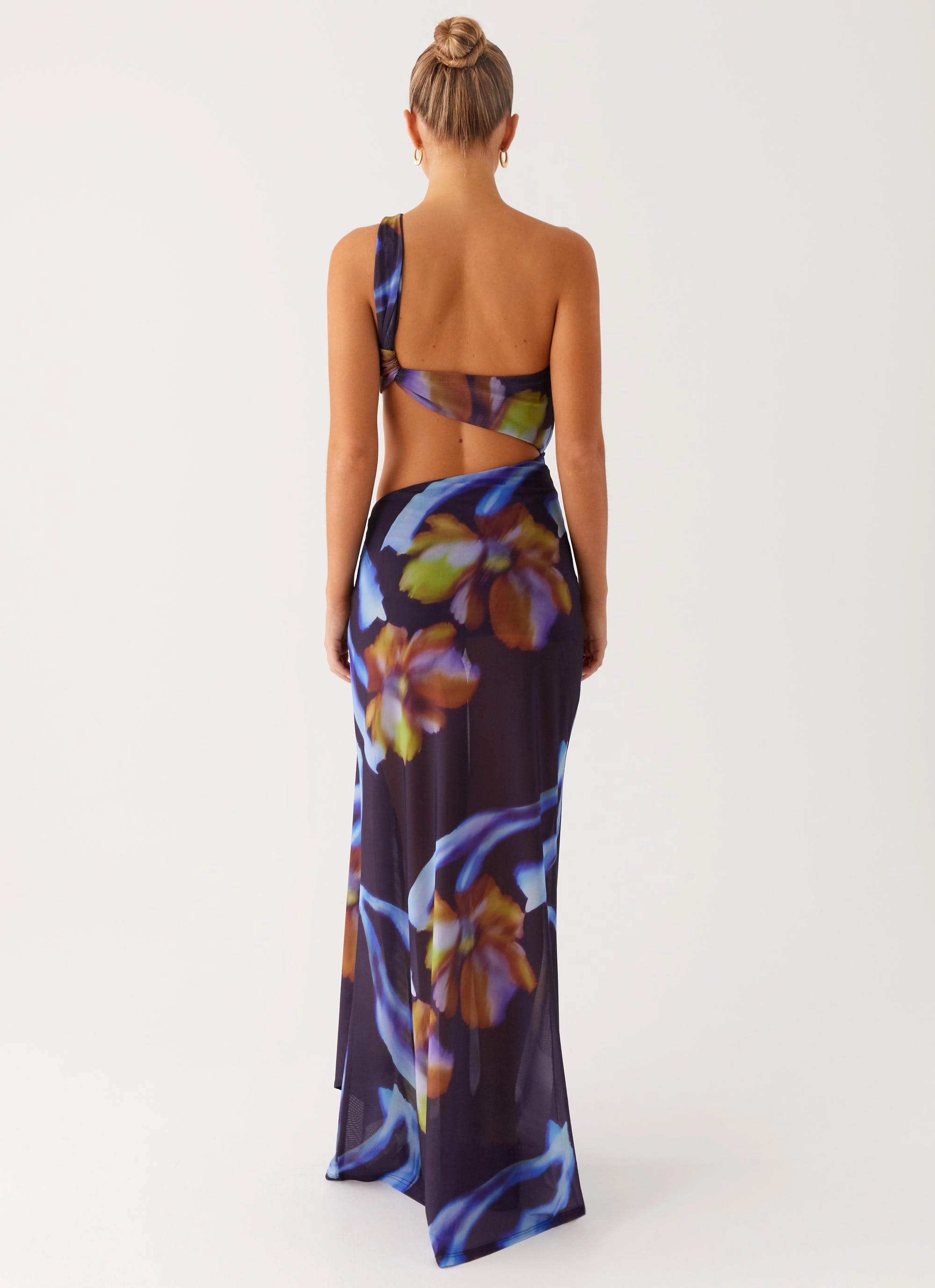 Costa Rica Maxi Dress - Dark Floral Light And Airy