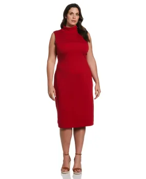 Plus Size Funnel Neck Dress Quiet Luxury