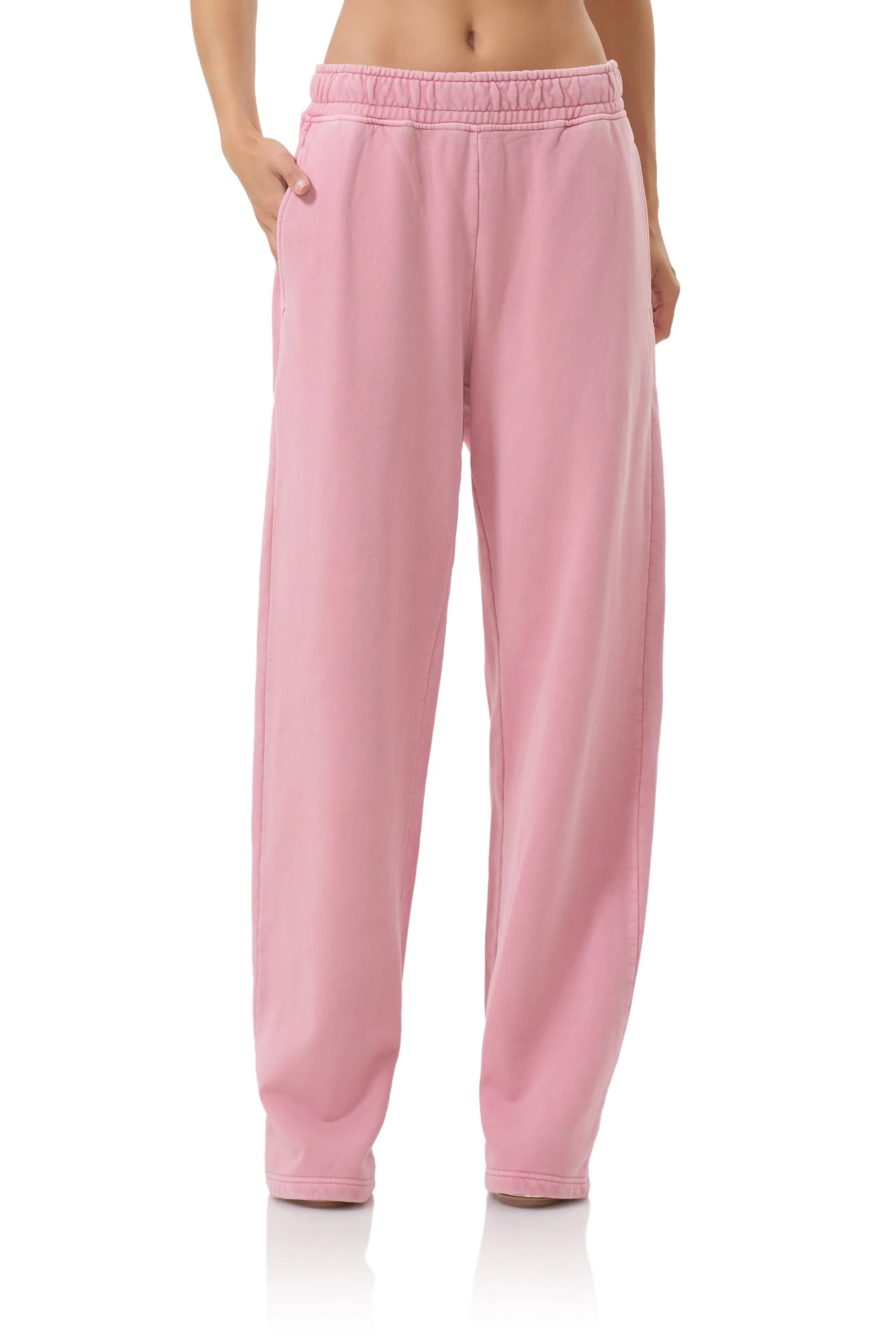 Finley Straight Leg Sweatpant - Clay Pink DoubleLayeredKnees