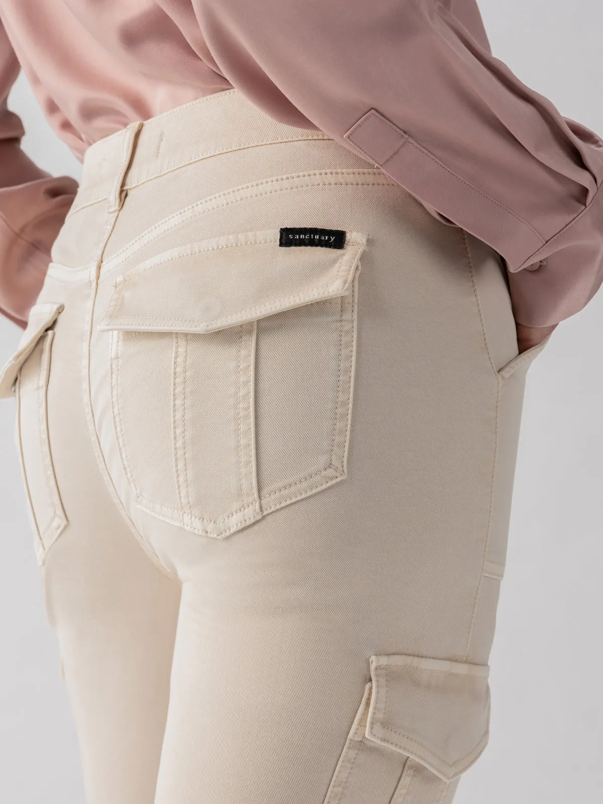 Quick Release Buckle Sculpted Hayden Cargo Standard Rise Pant Toasted Almond