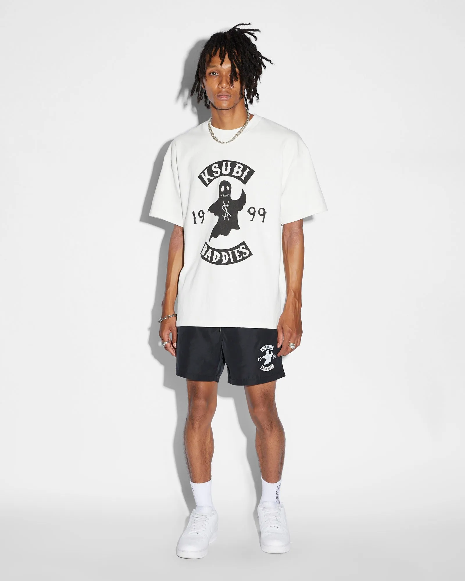 ReinforcedHemline Cozy Wear BADDIES BOARDSHORT JET BLACK