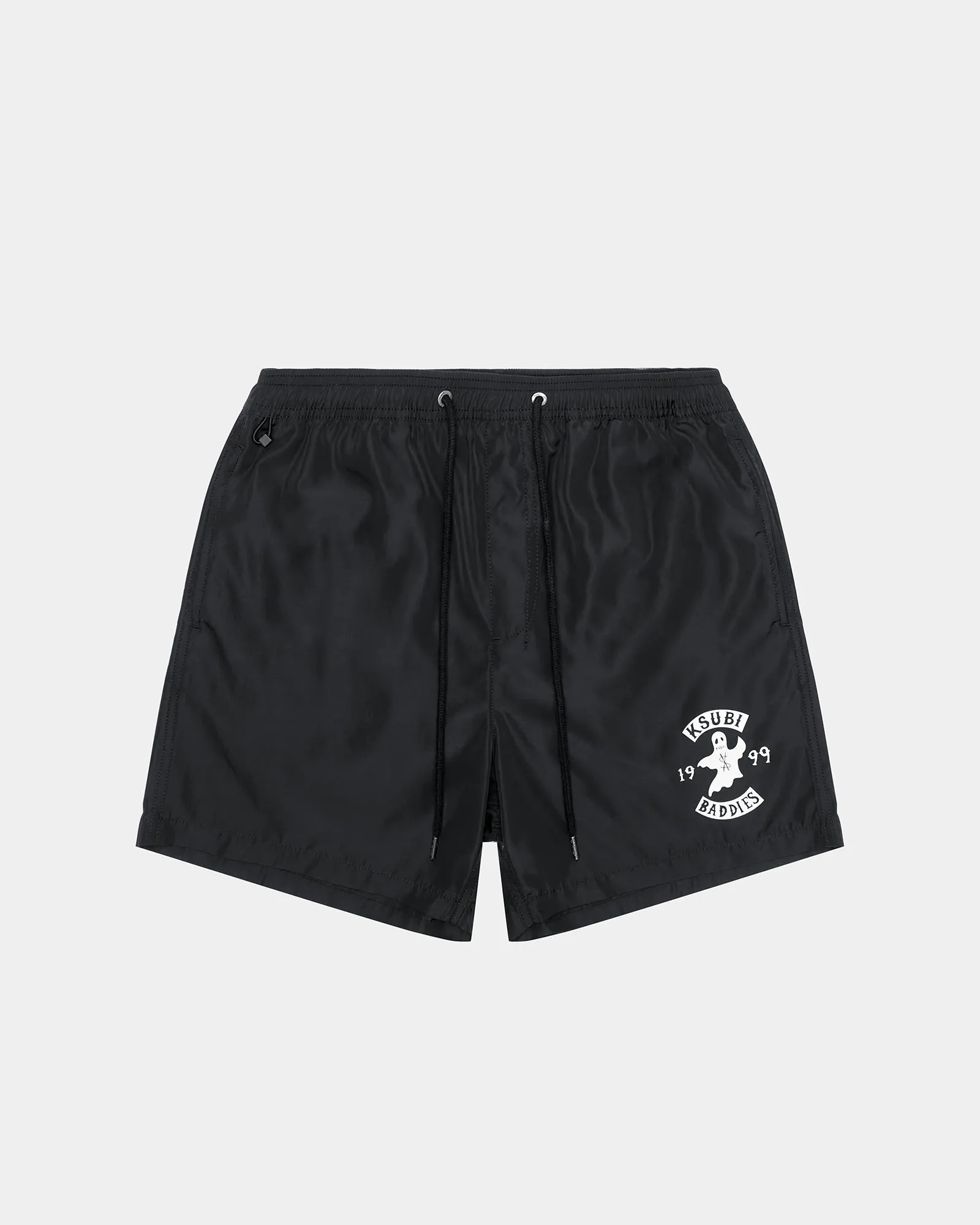 Cozy Wear BADDIES BOARDSHORT JET BLACK Belt loops Move Easy