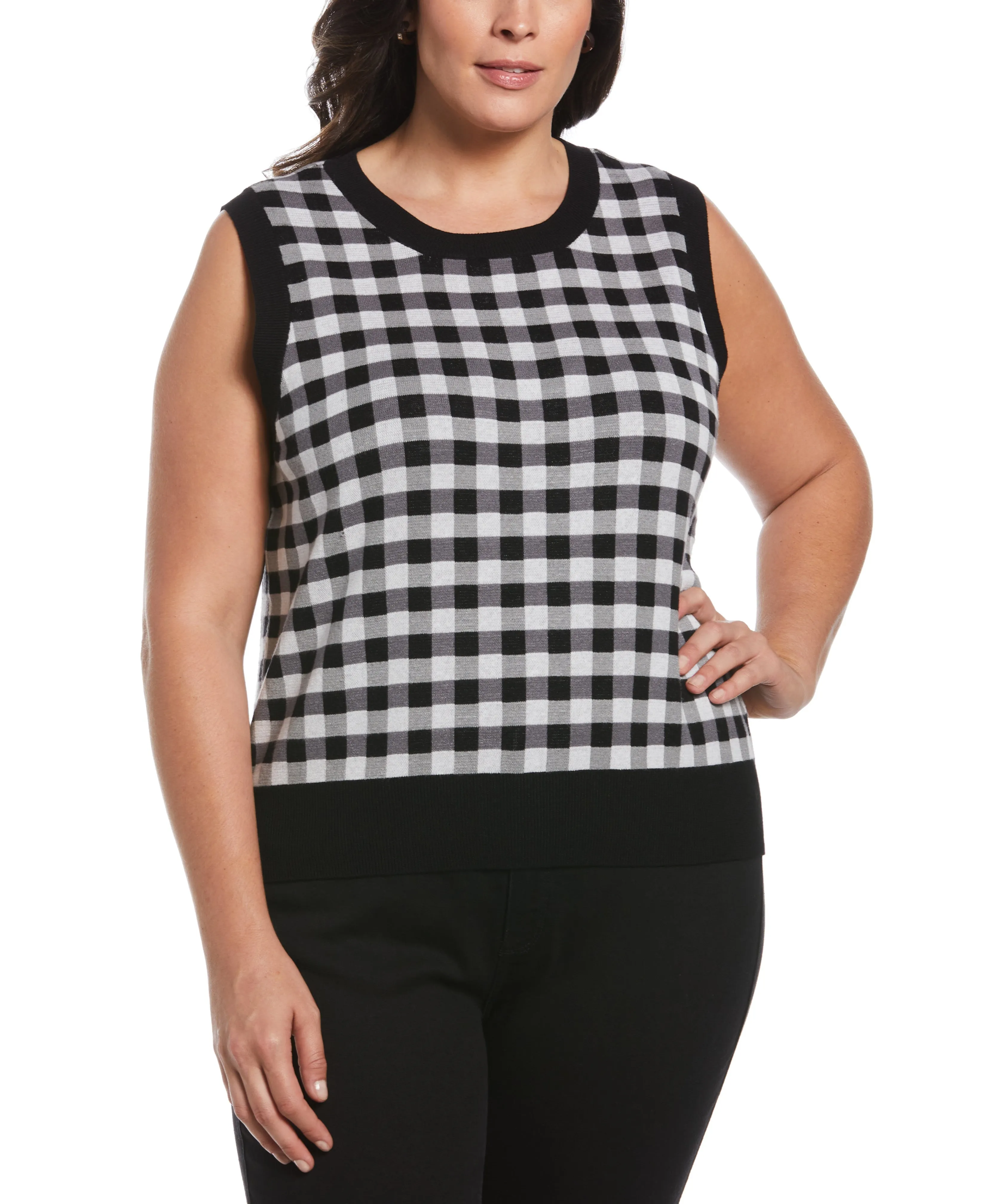 Plus Size Sweater Tank Trendy Warmth