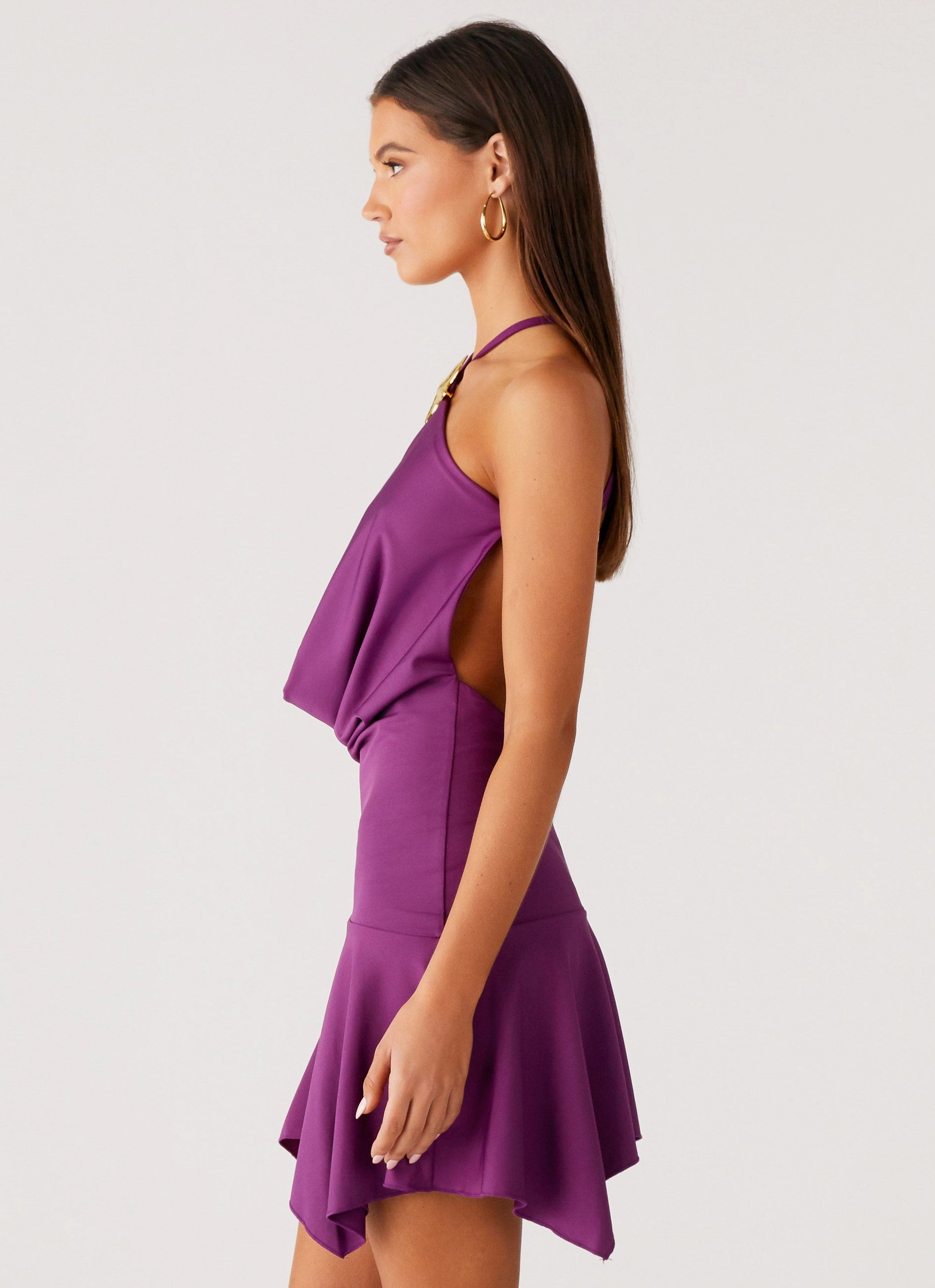 Twilight Tides Mini Dress - Violetta Sophisticated Casual Breathable Material