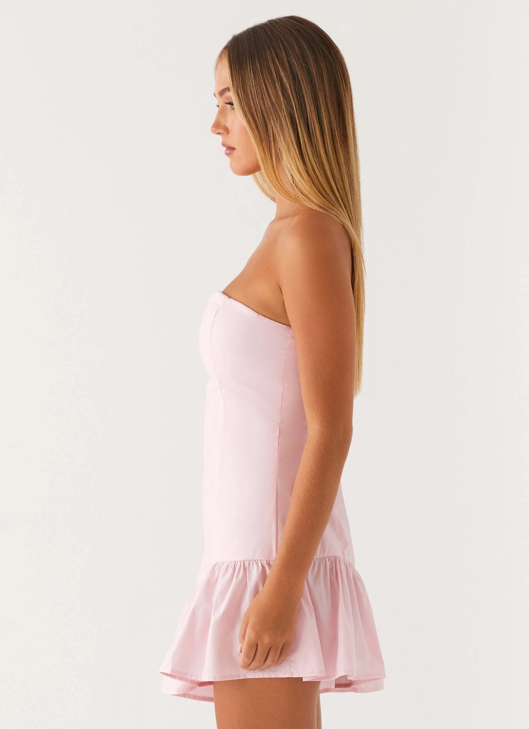 Leg Elongating Camillo Mini Dress - Pink