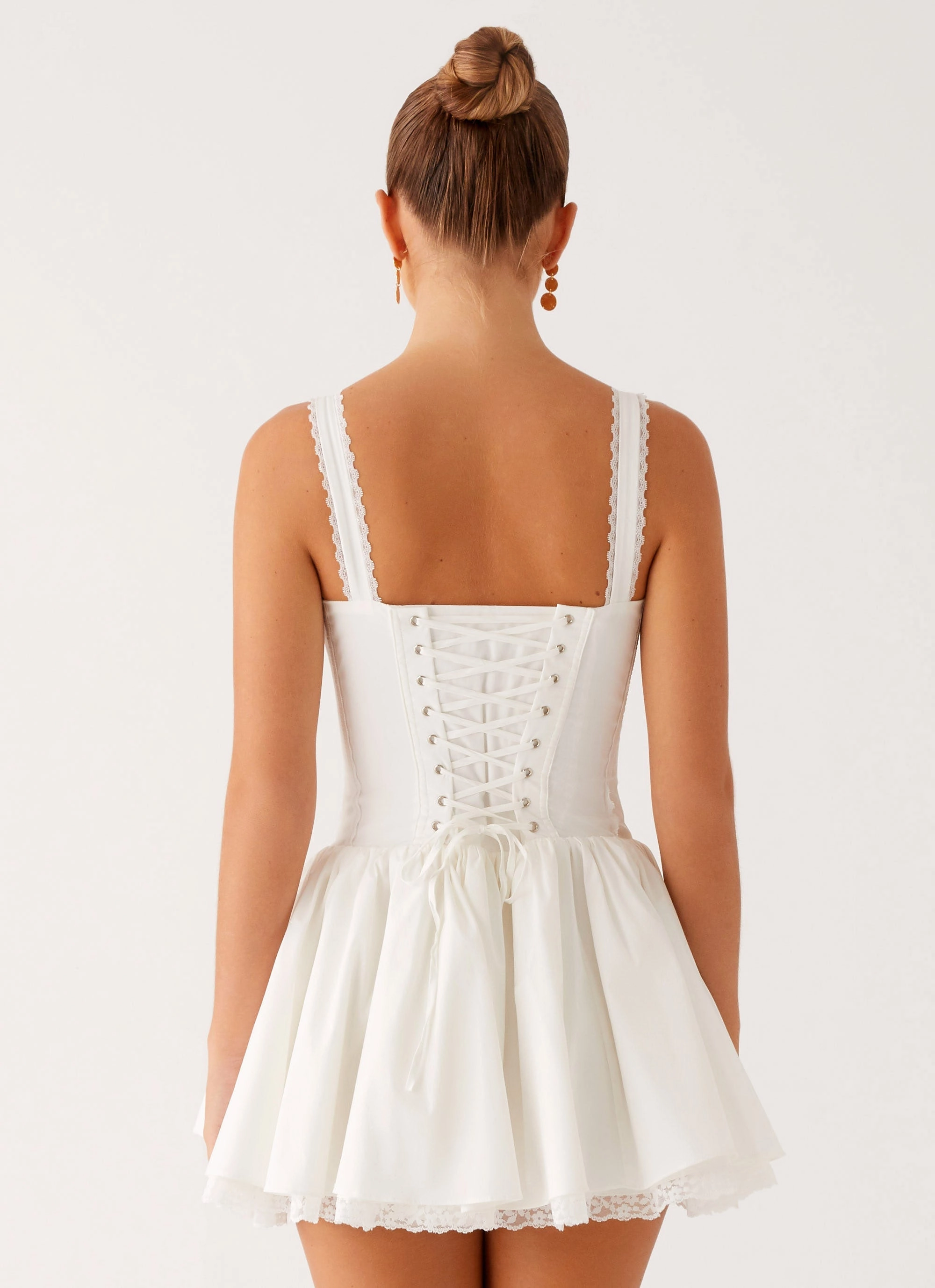 Runway-Ready Lacie Mini Dress - White