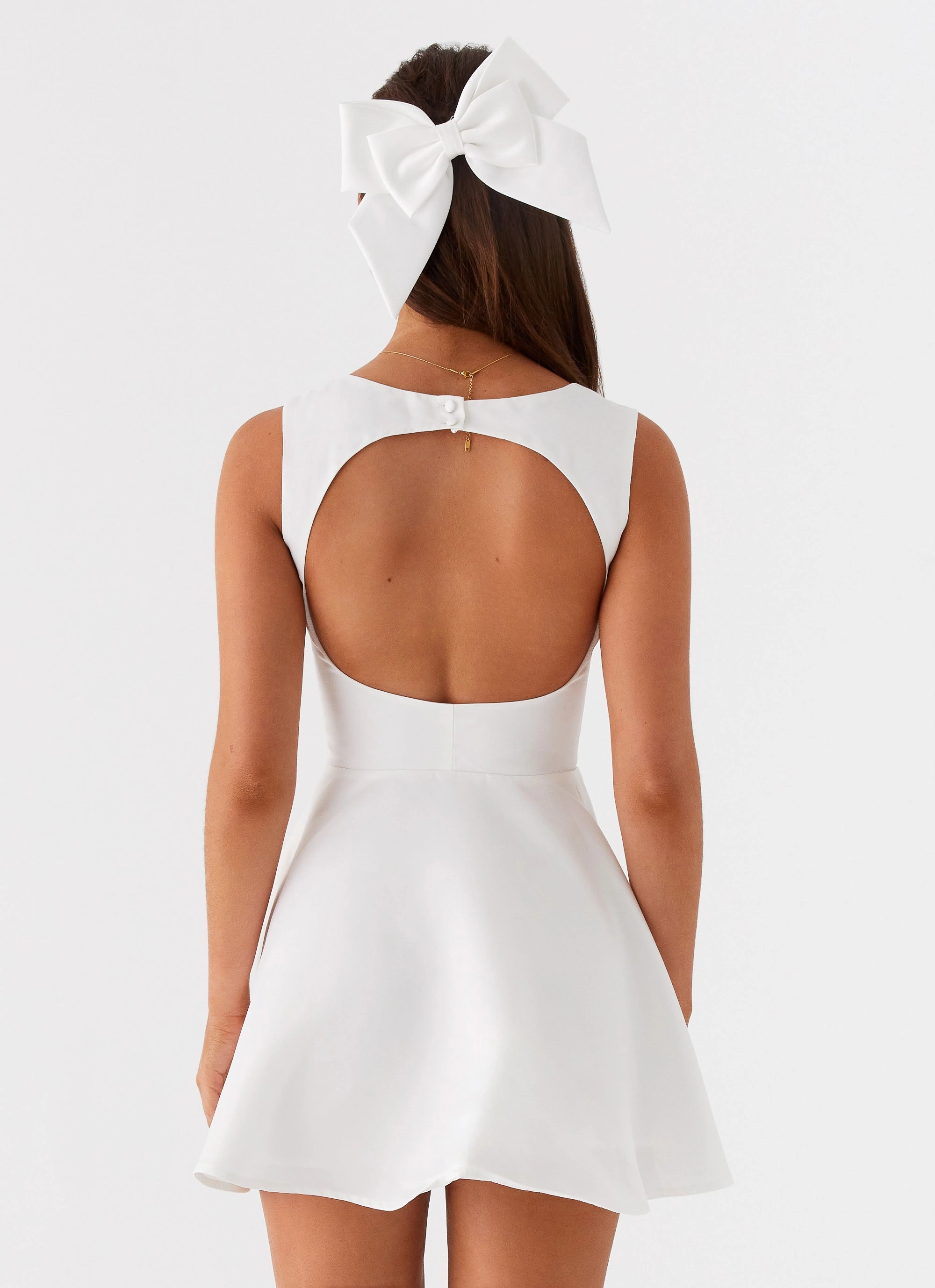 Candice Mini Dress - White Mall Brand Look