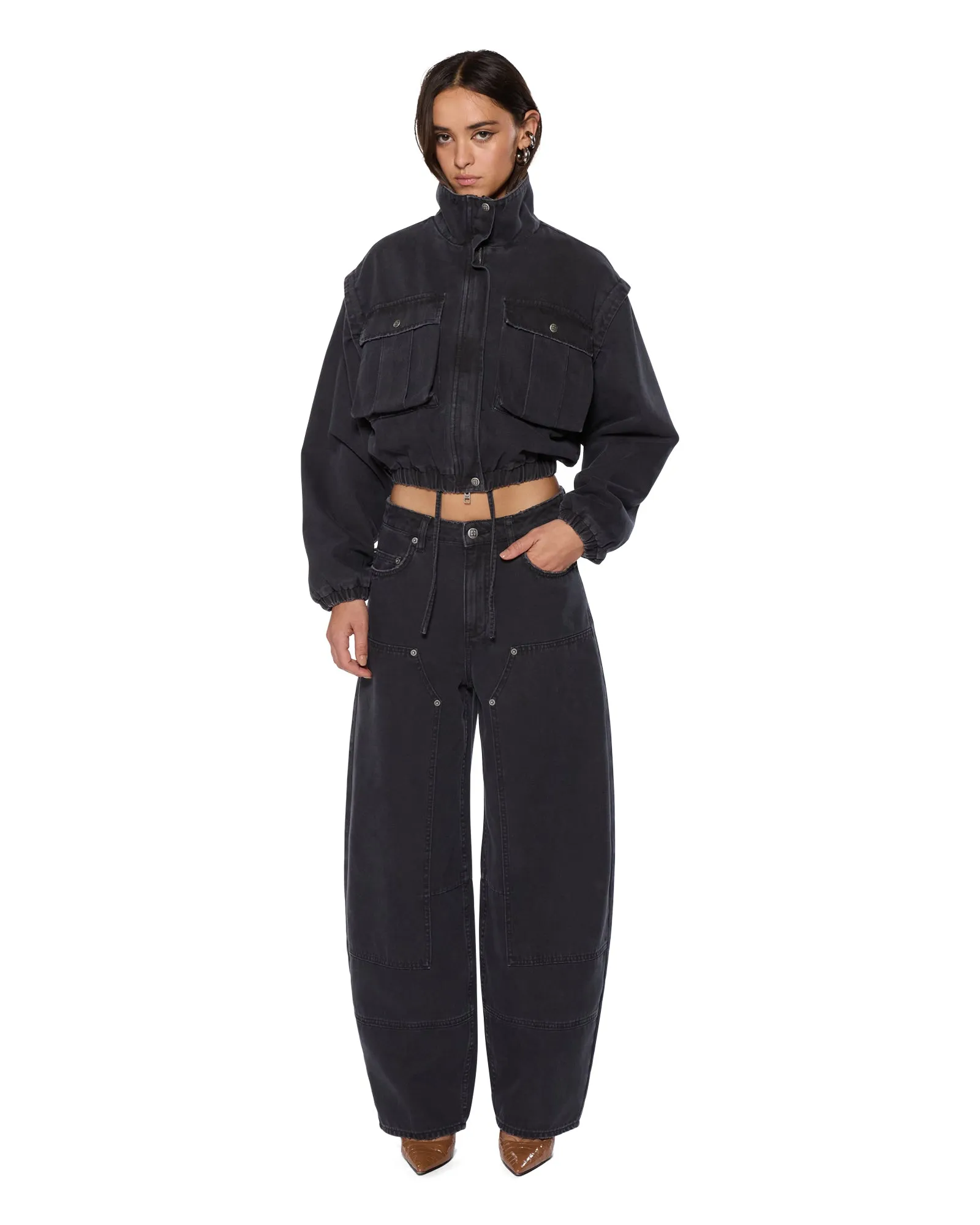 Example CROPPED ANORAK BLACK
