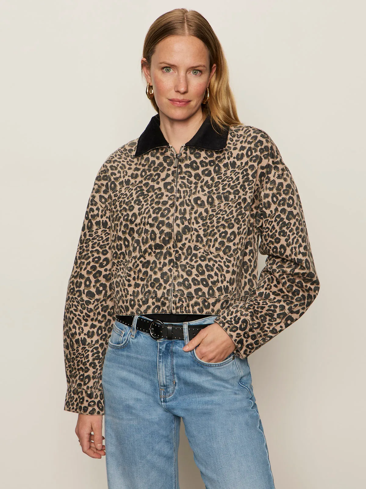 Cropped Barn Jacket French Kitty ReinforcedShoulders Compact TravelFriendly Design