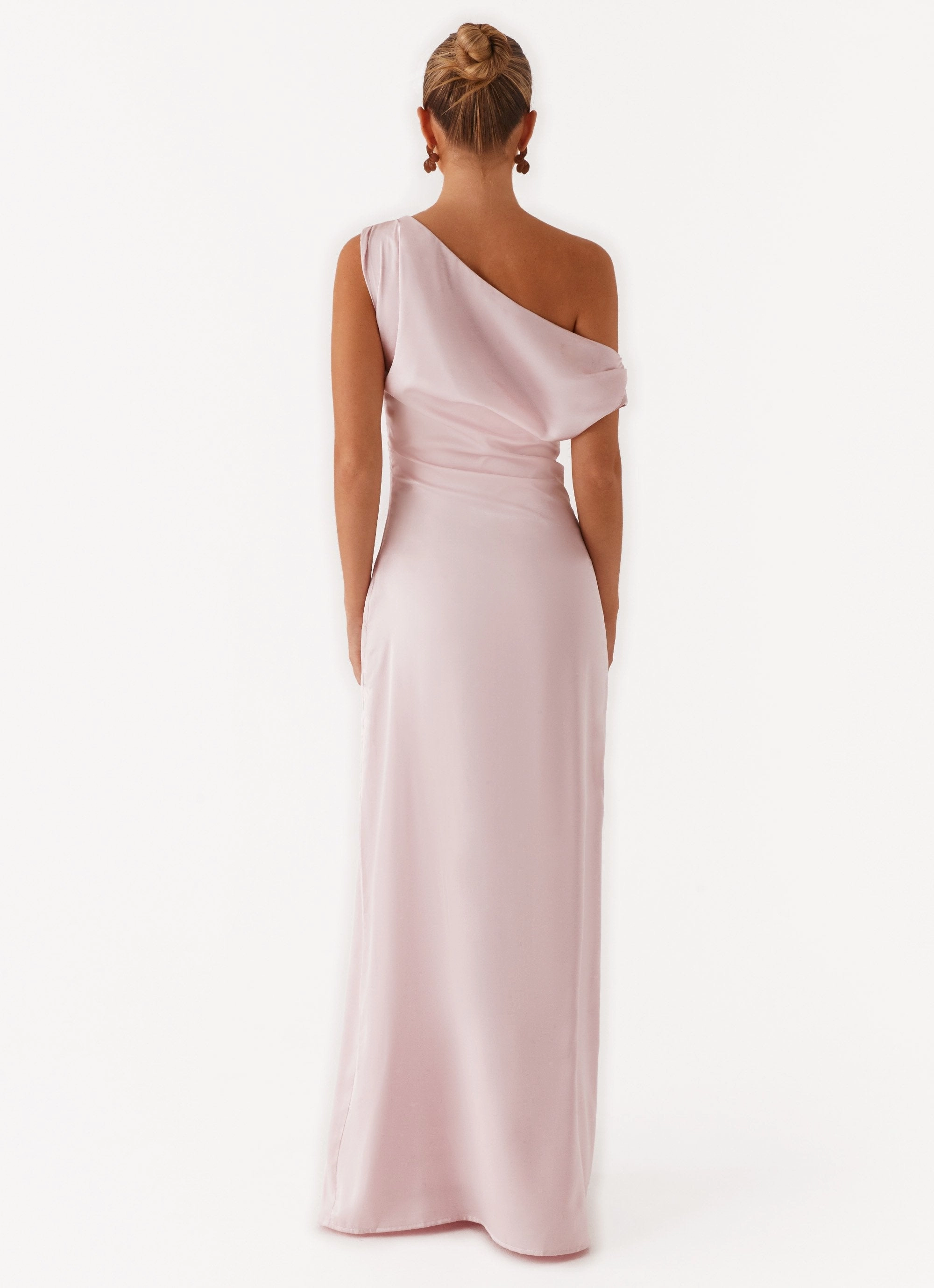 Heart Of Glass Satin Maxi Dress - Pink Climate-Adaptive