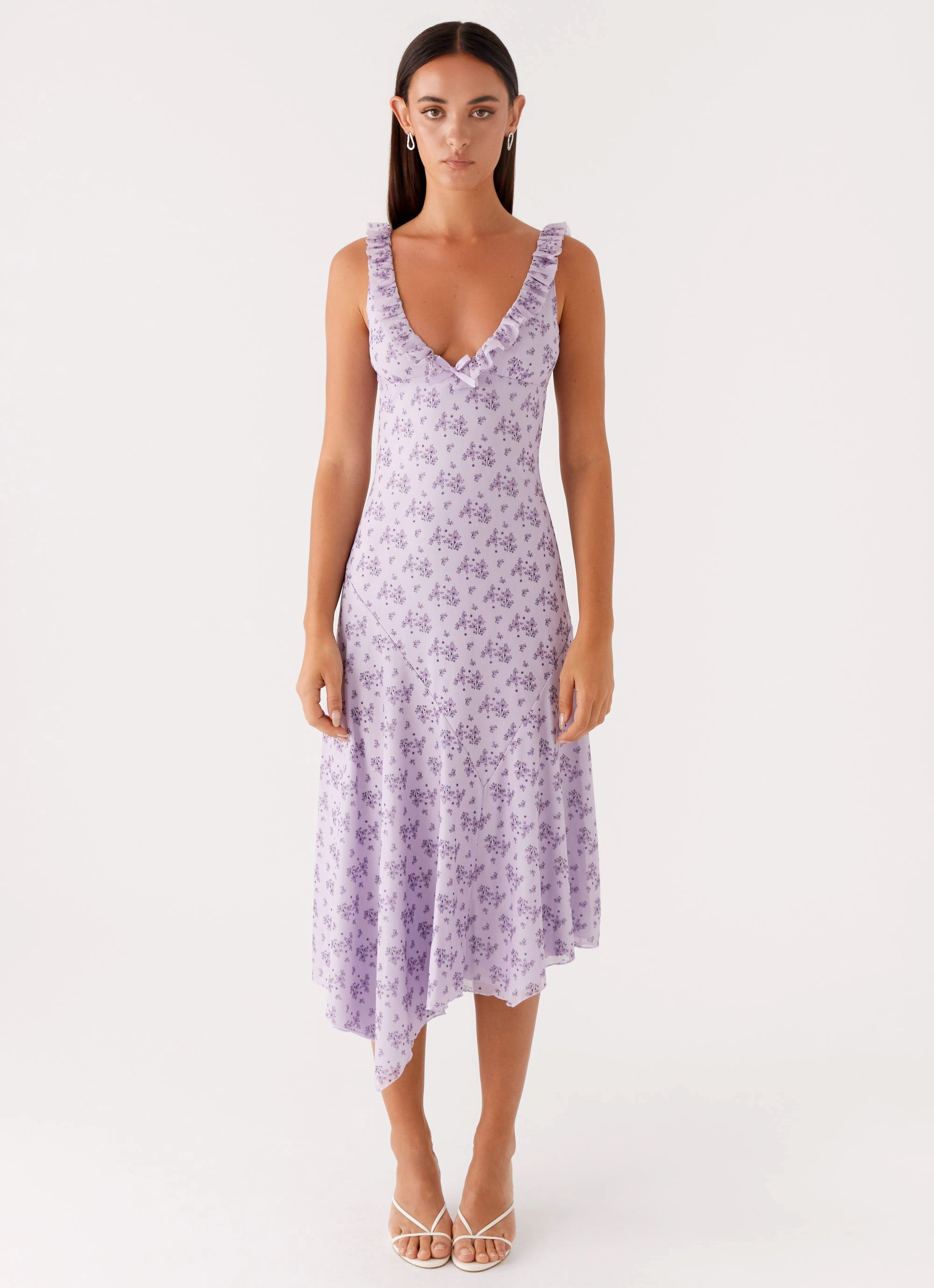 Asteri Midi Dress - Lavender Meadow Work Flex Fresh Stitch