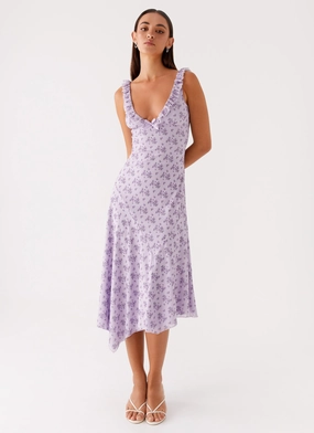 Soft Comfort Asteri Midi Dress - Lavender Meadow