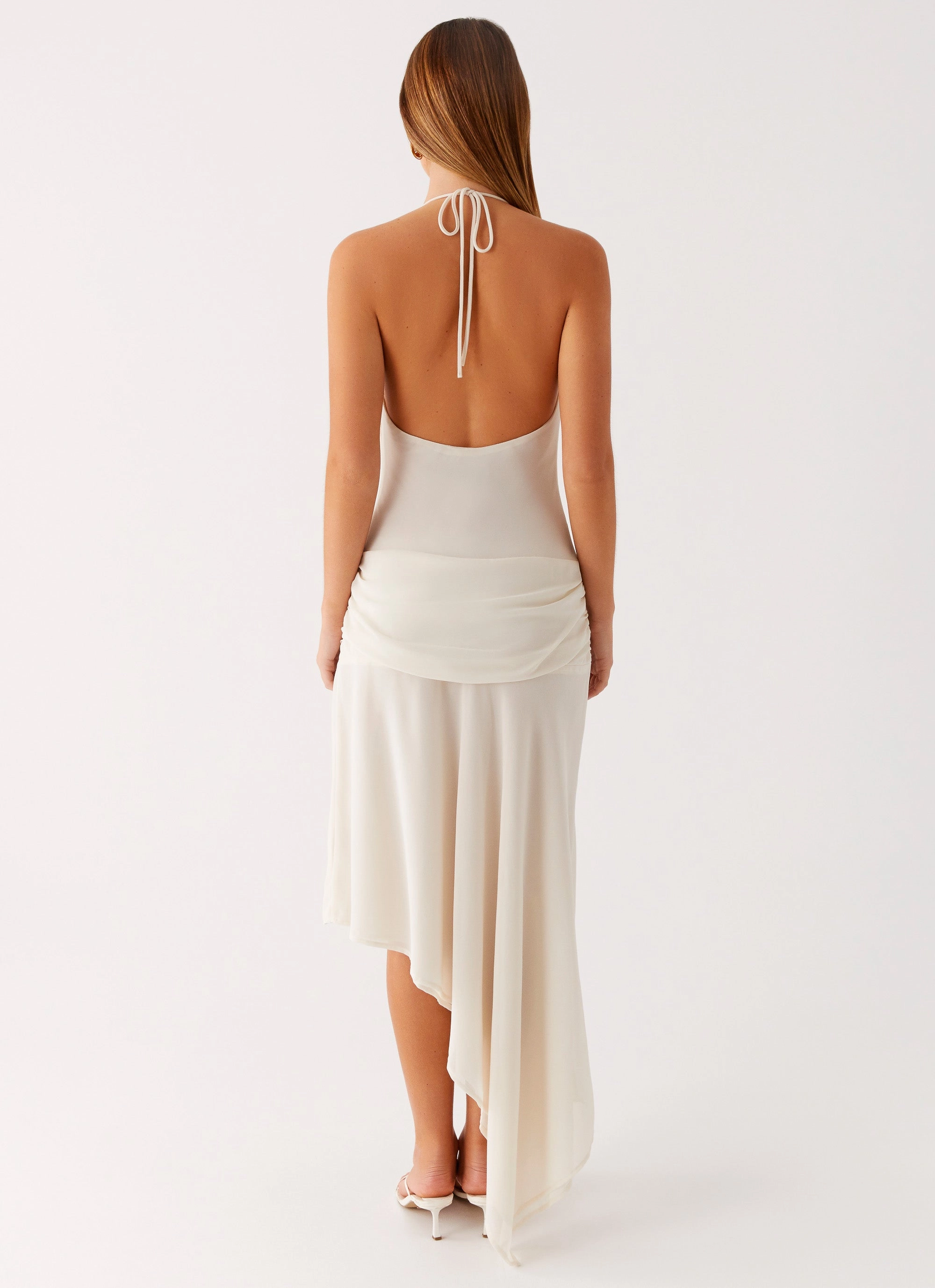 Nyra Midi Dress - Cream Refined Style City Rhythm