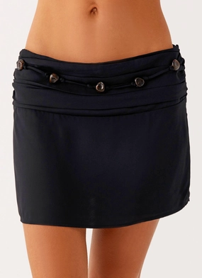 Elice Mini Skirt - Black Urban Edge Luxury Finish