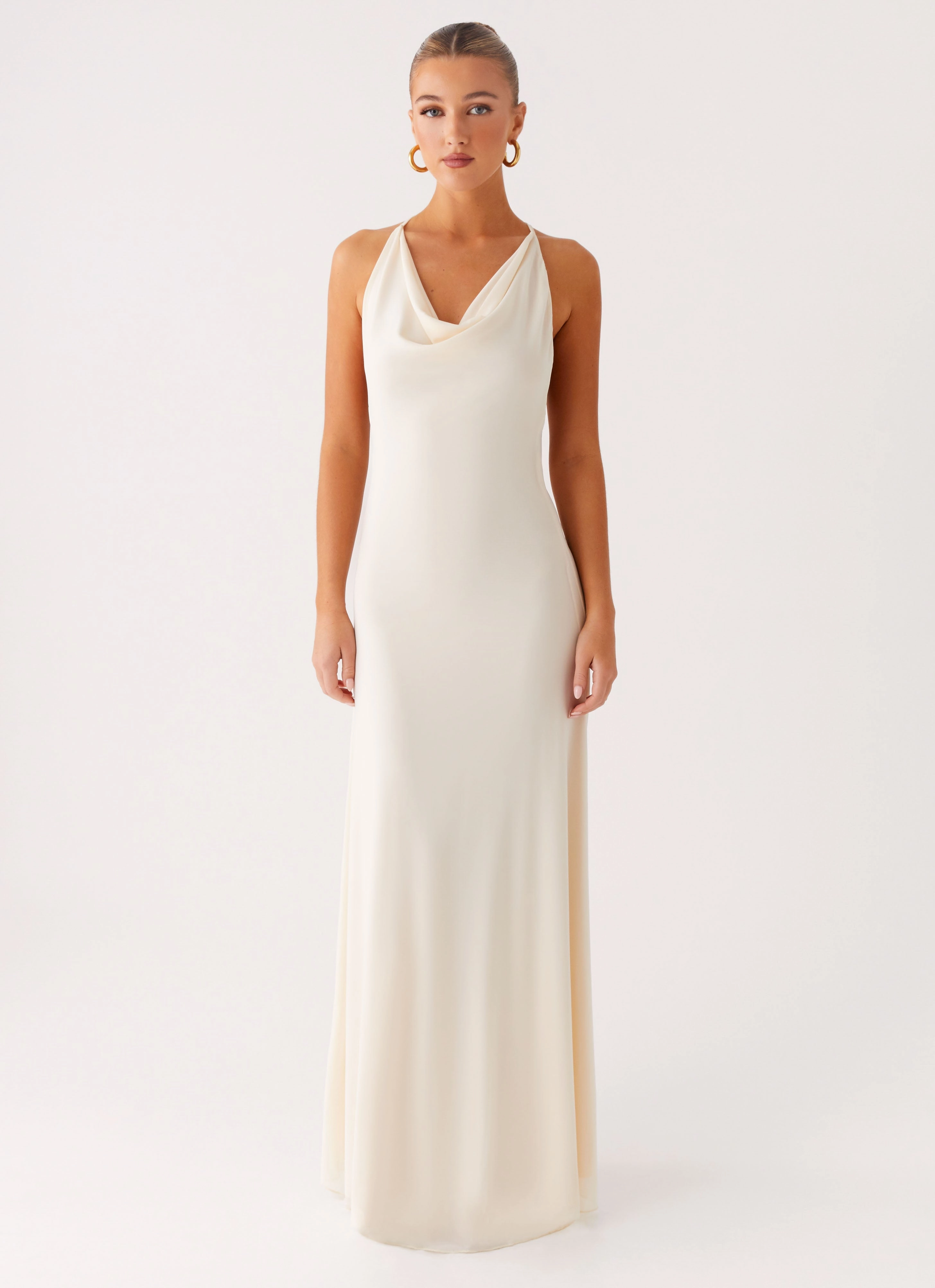 Color Glow Summer Air Dahliana Maxi Dress - Off White