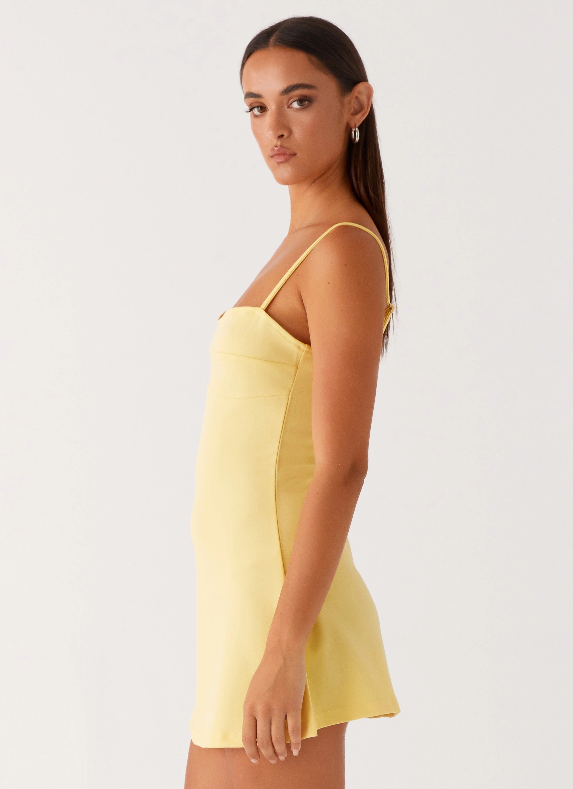 Cotton Rich Cindy Mini Dress - Yellow