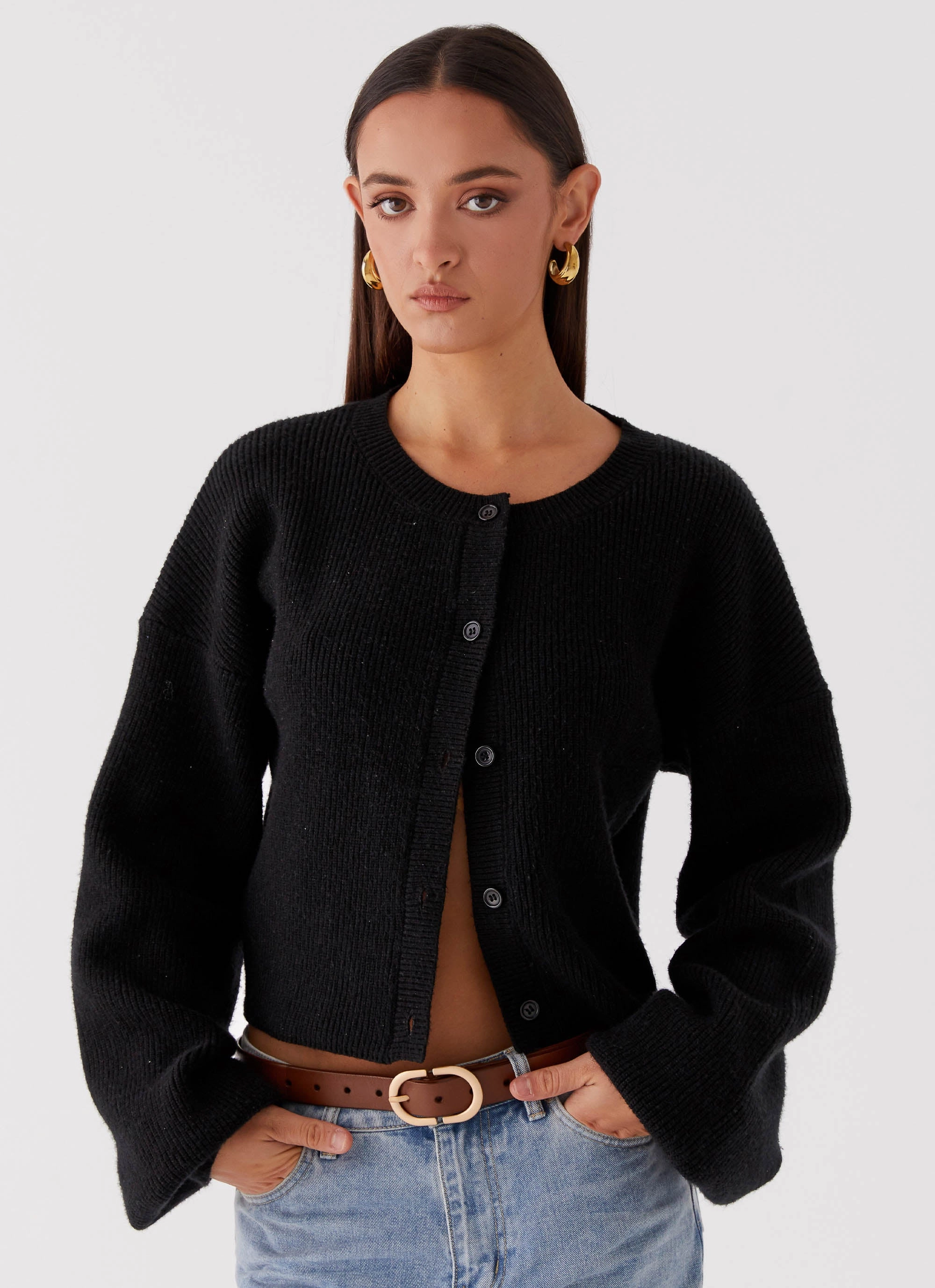 Waterproof Design Daphne Knit Cardigan - Black